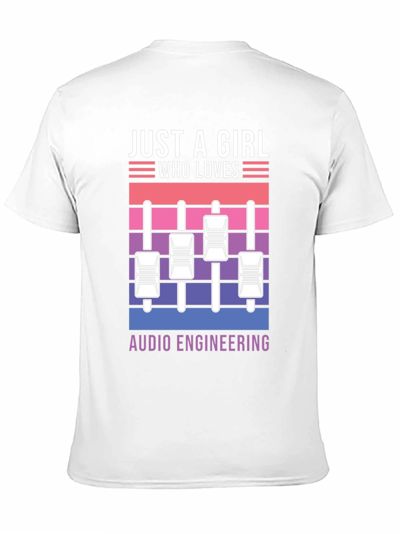 Just A Girl Who Loves Audio Engineering T-Shirt