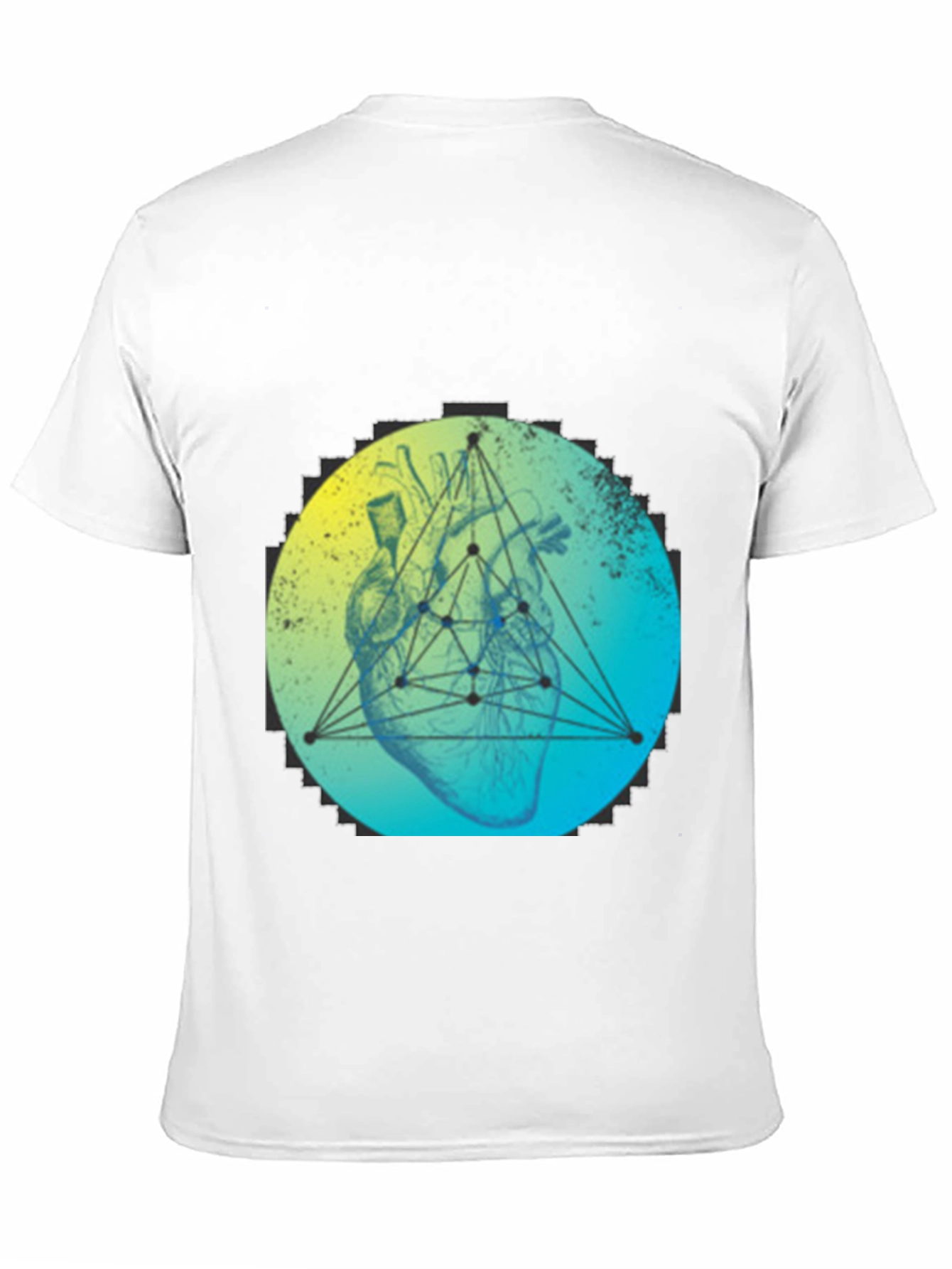 Geometric Heart T-Shirt - Modern Graphic Tee