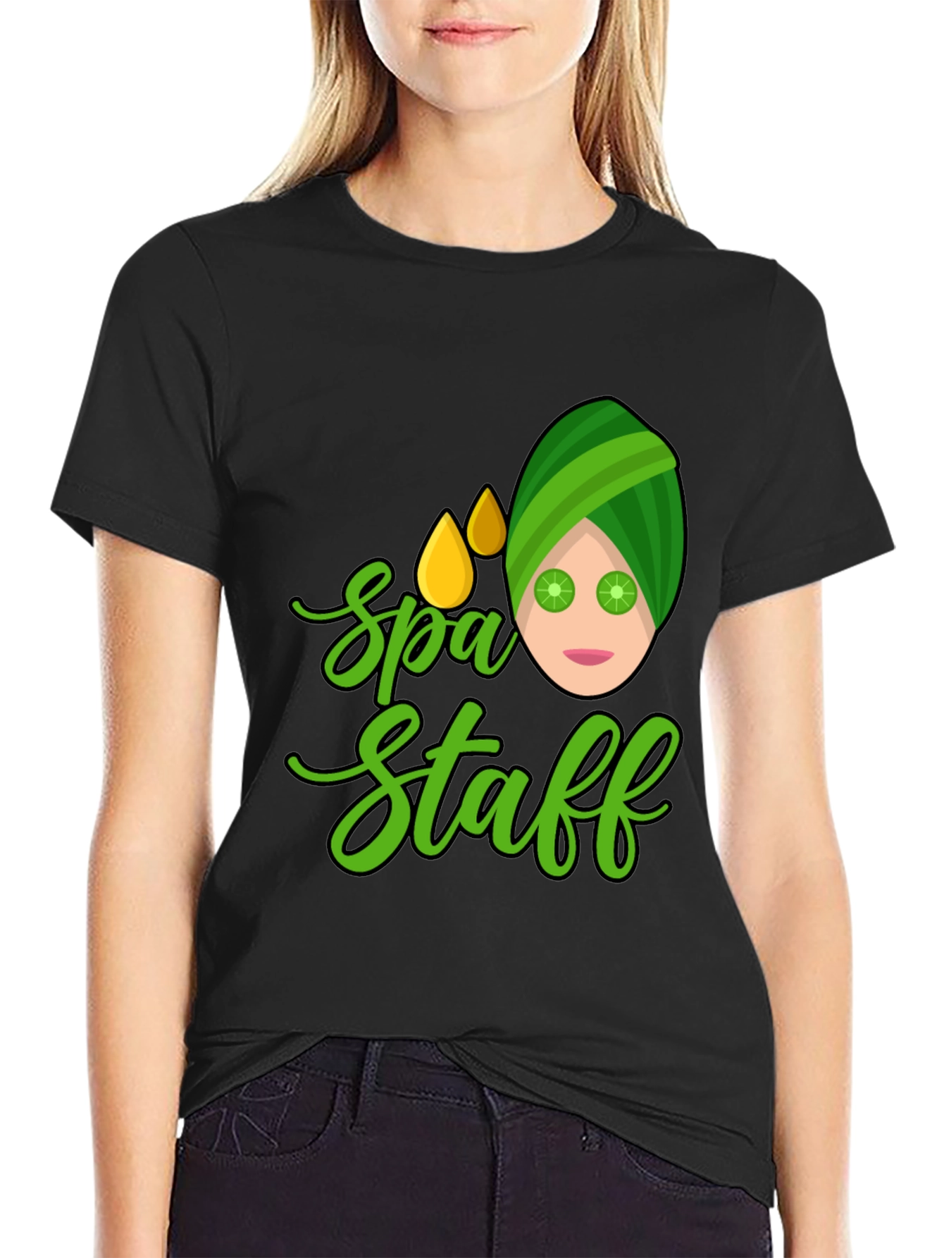 Spa Staff Graphic Tee - Relaxing & Fun!
