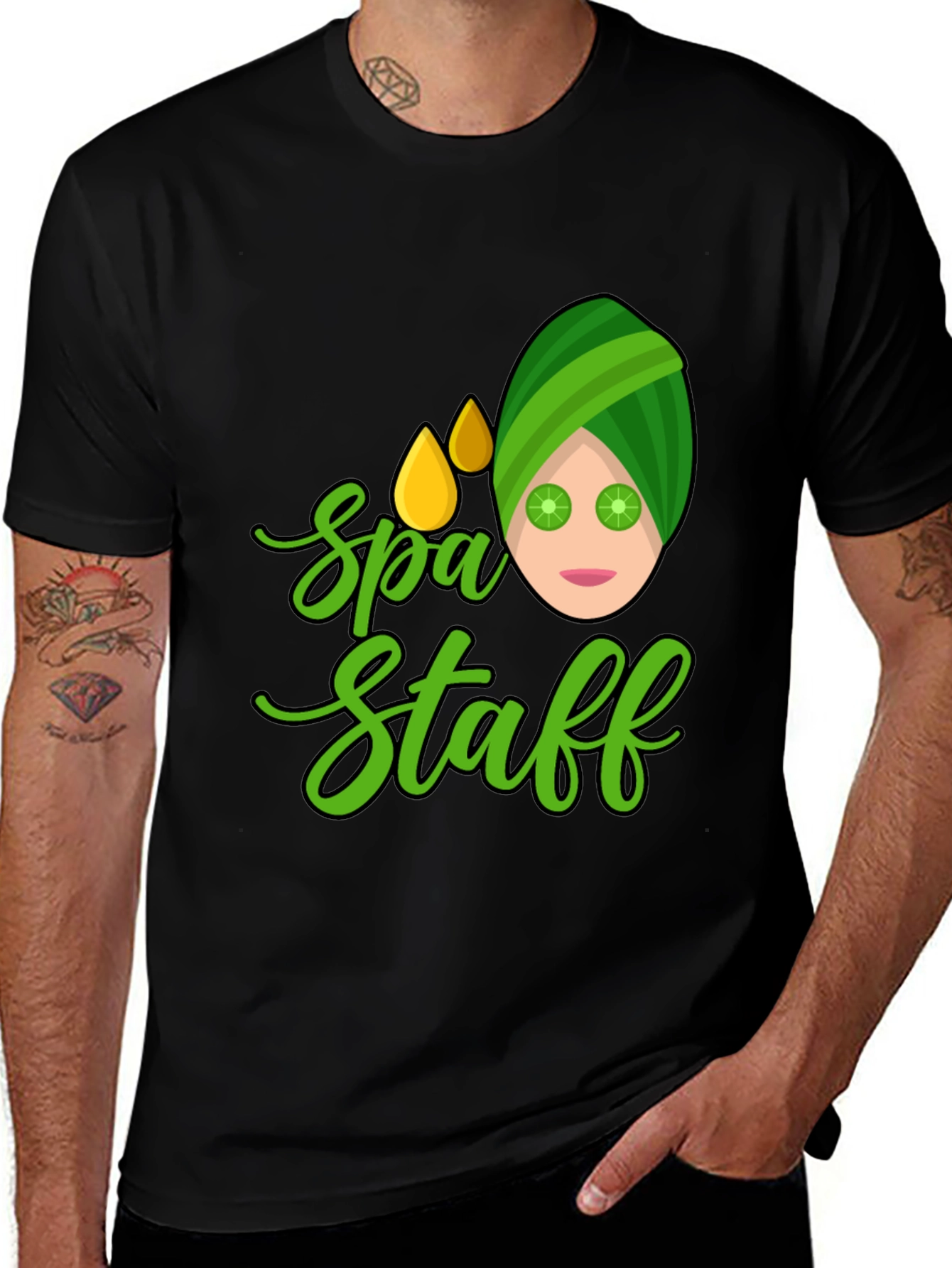 Spa Staff Graphic Tee - Relaxing & Fun!