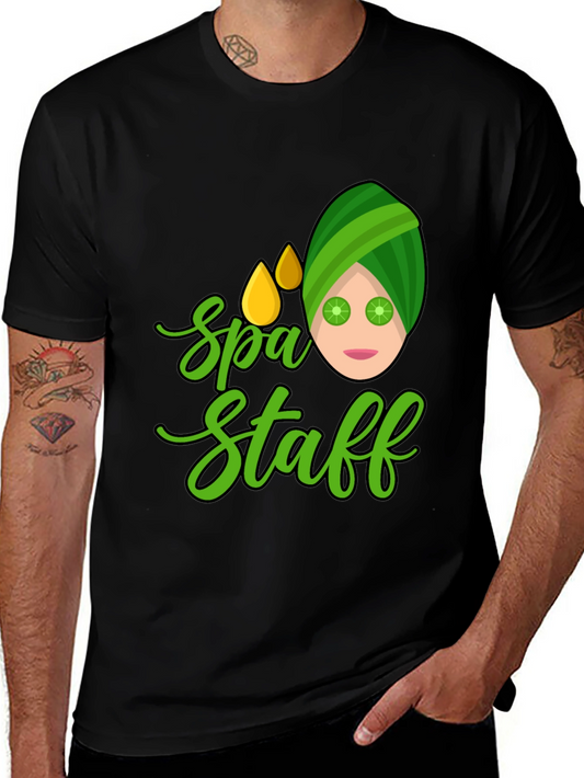 Spa Staff Graphic Tee - Relaxing & Fun!