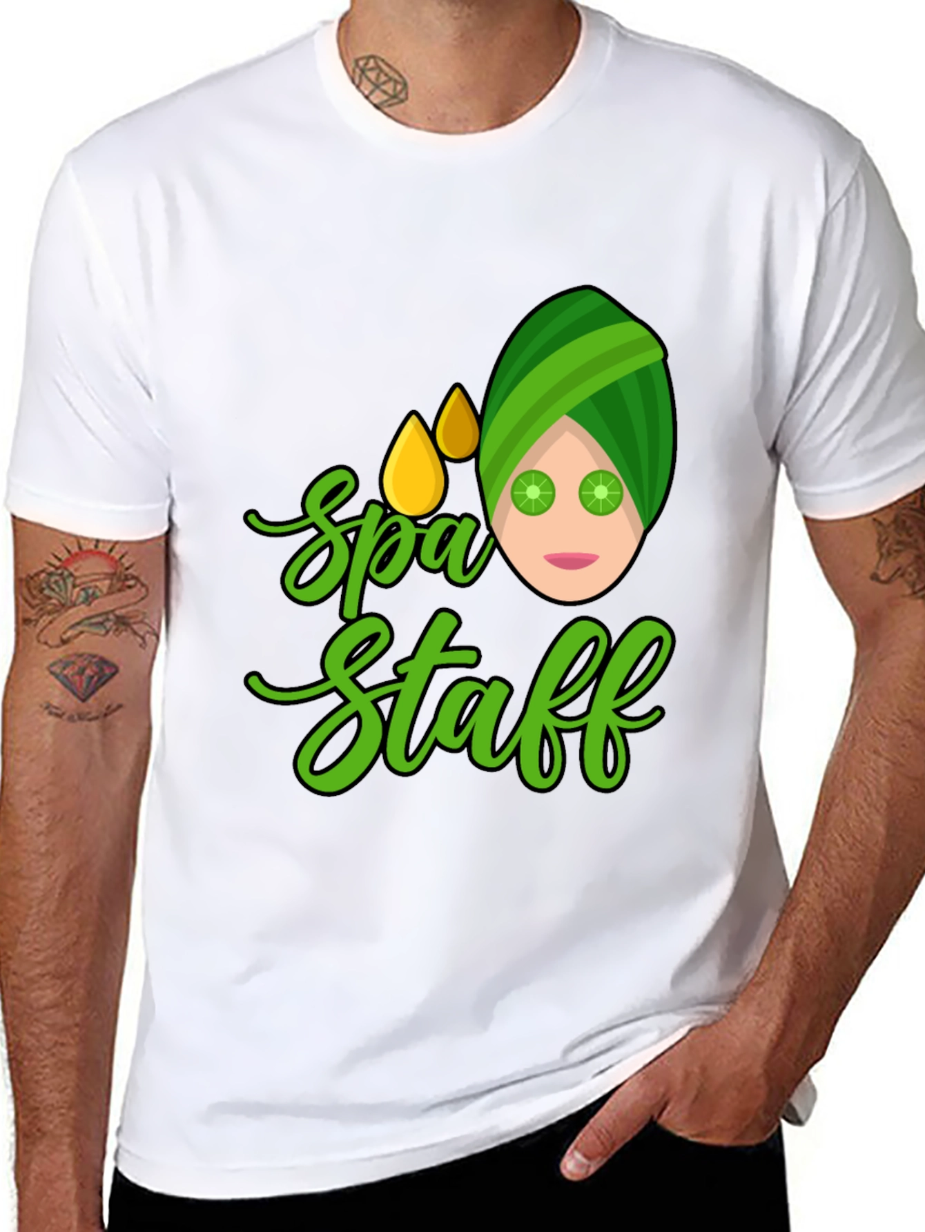 Spa Staff Graphic Tee - Relaxing & Fun!