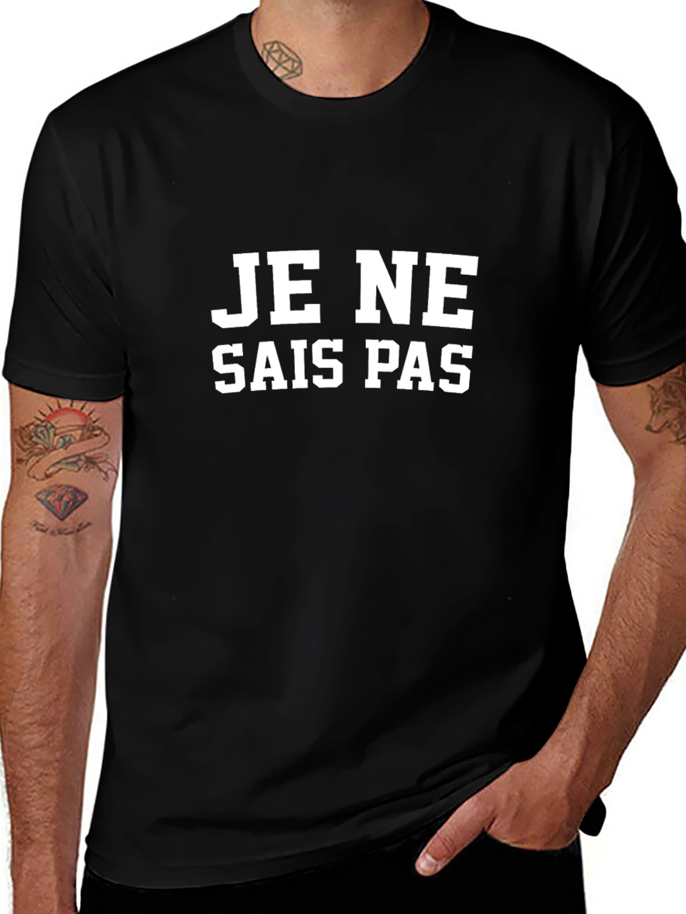 Je Ne Sais Pas T-Shirt - French Phrase Tee