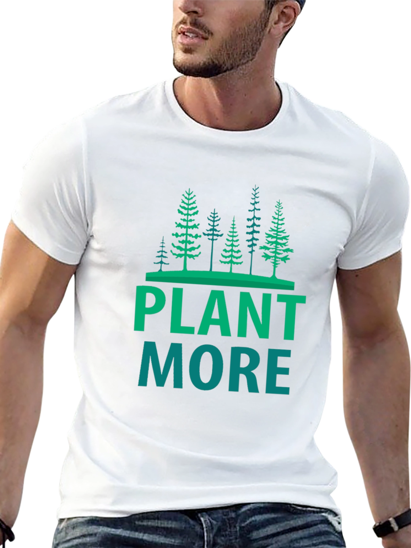Plant More Trees Graphic Tee - Eco-Friendly