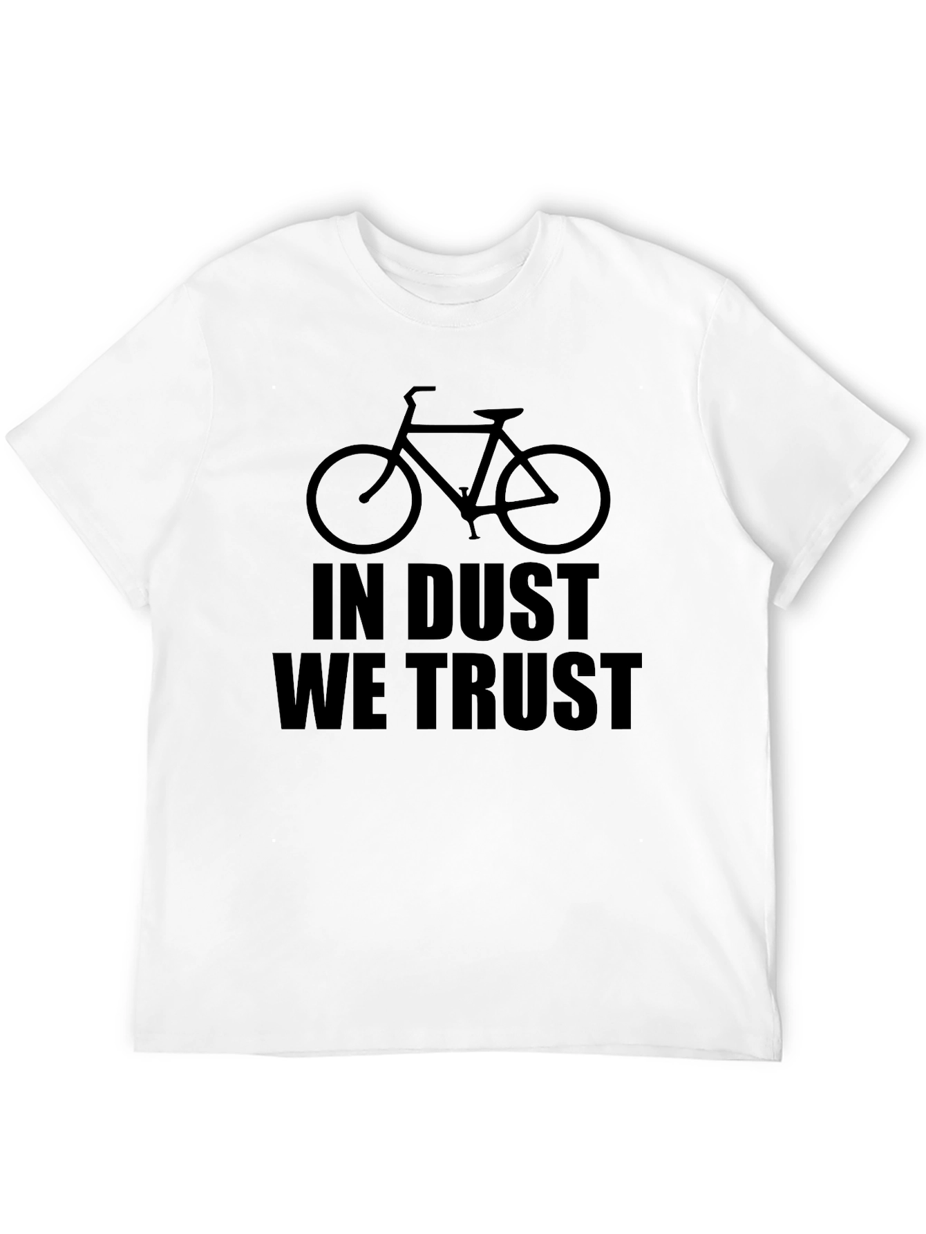 In Dust We Trust Bicycle Graphic T-Shirt - Black