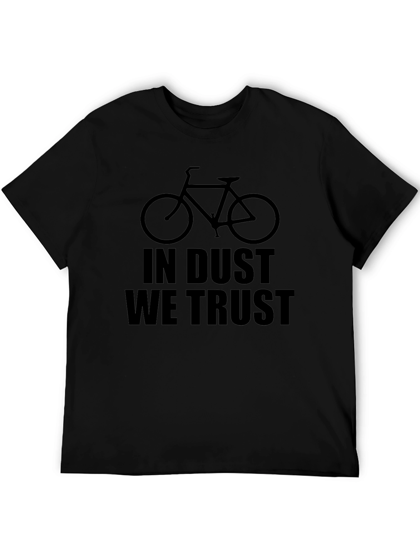 In Dust We Trust Bicycle Graphic T-Shirt - Black