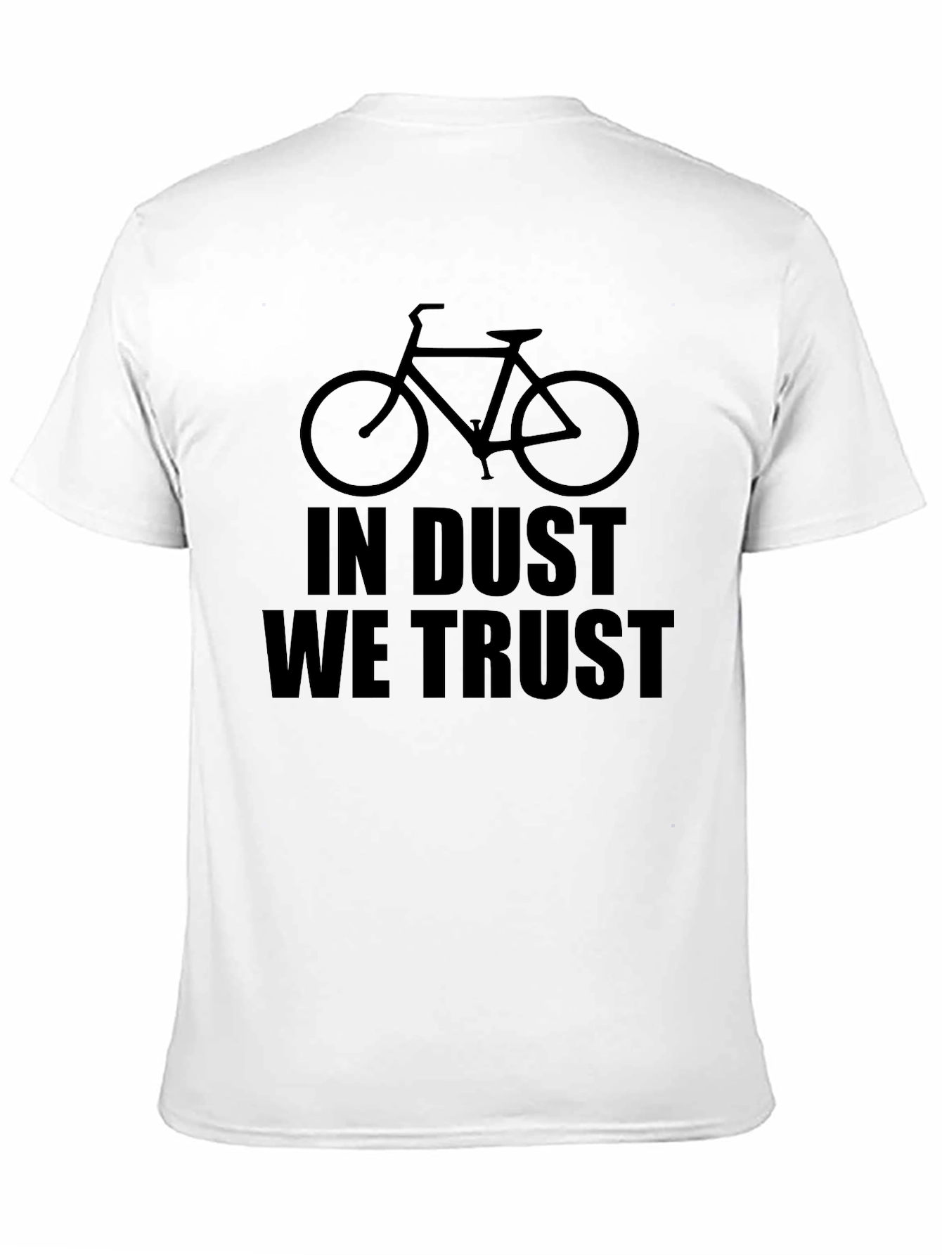 In Dust We Trust Bicycle Graphic T-Shirt - Black