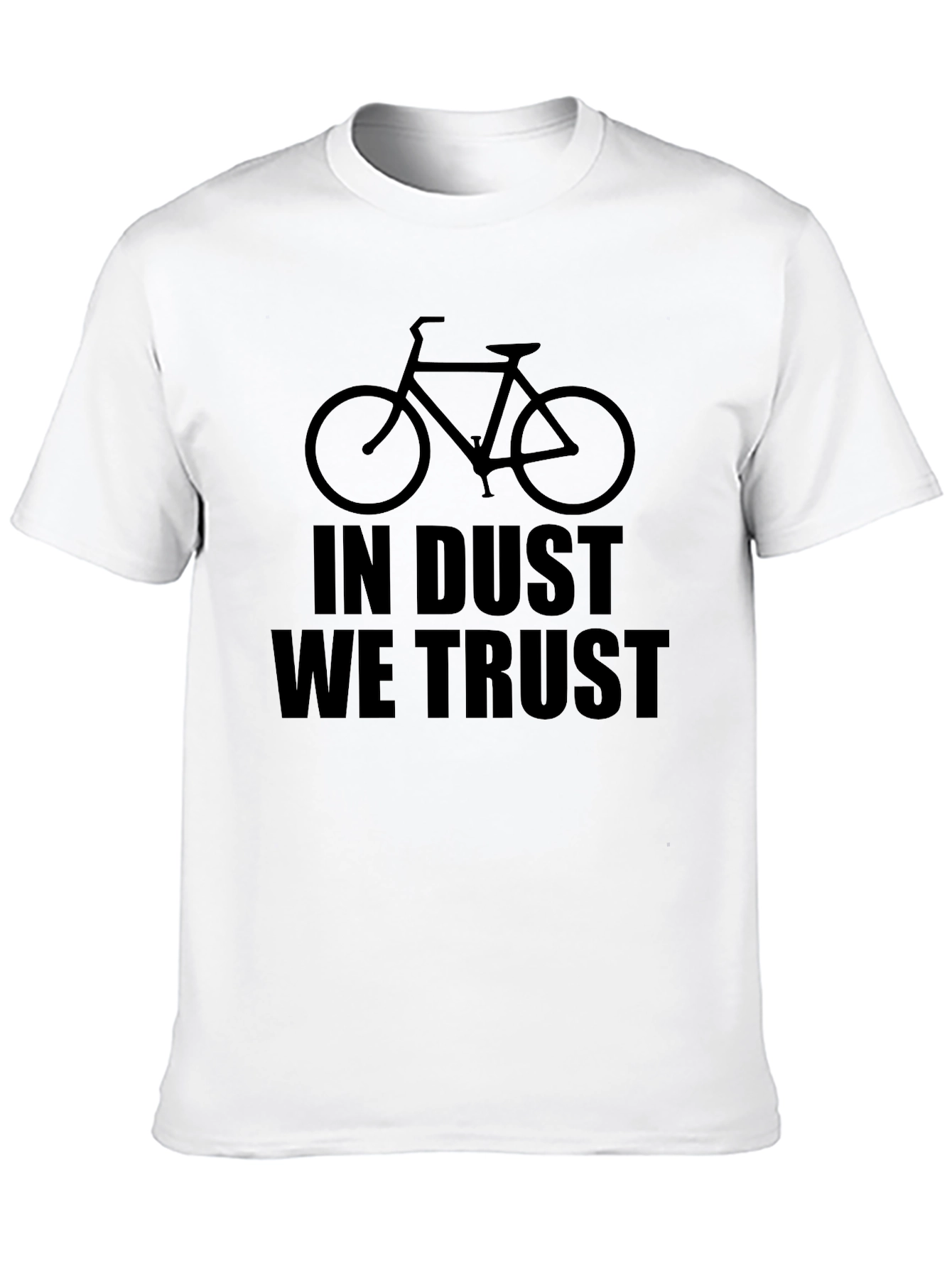 In Dust We Trust Bicycle Graphic T-Shirt - Black