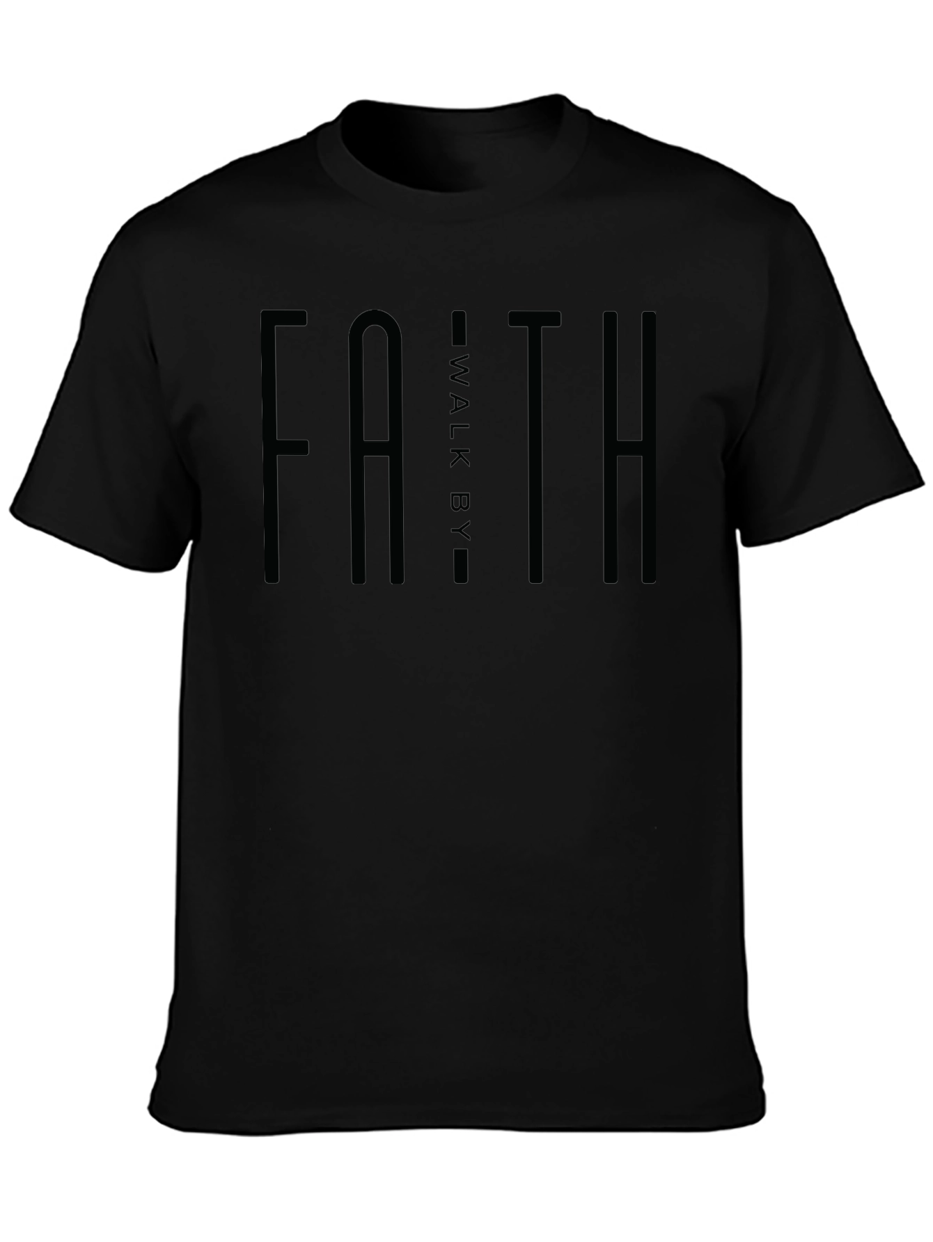 Faith Walk By T-Shirt - Christian Apparel