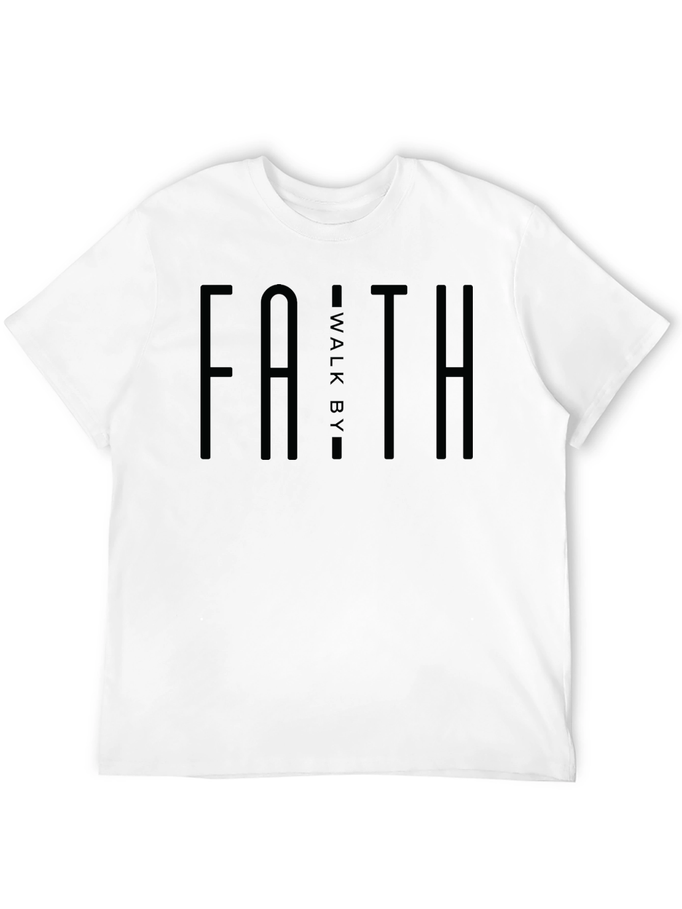 Faith Walk By T-Shirt - Christian Apparel
