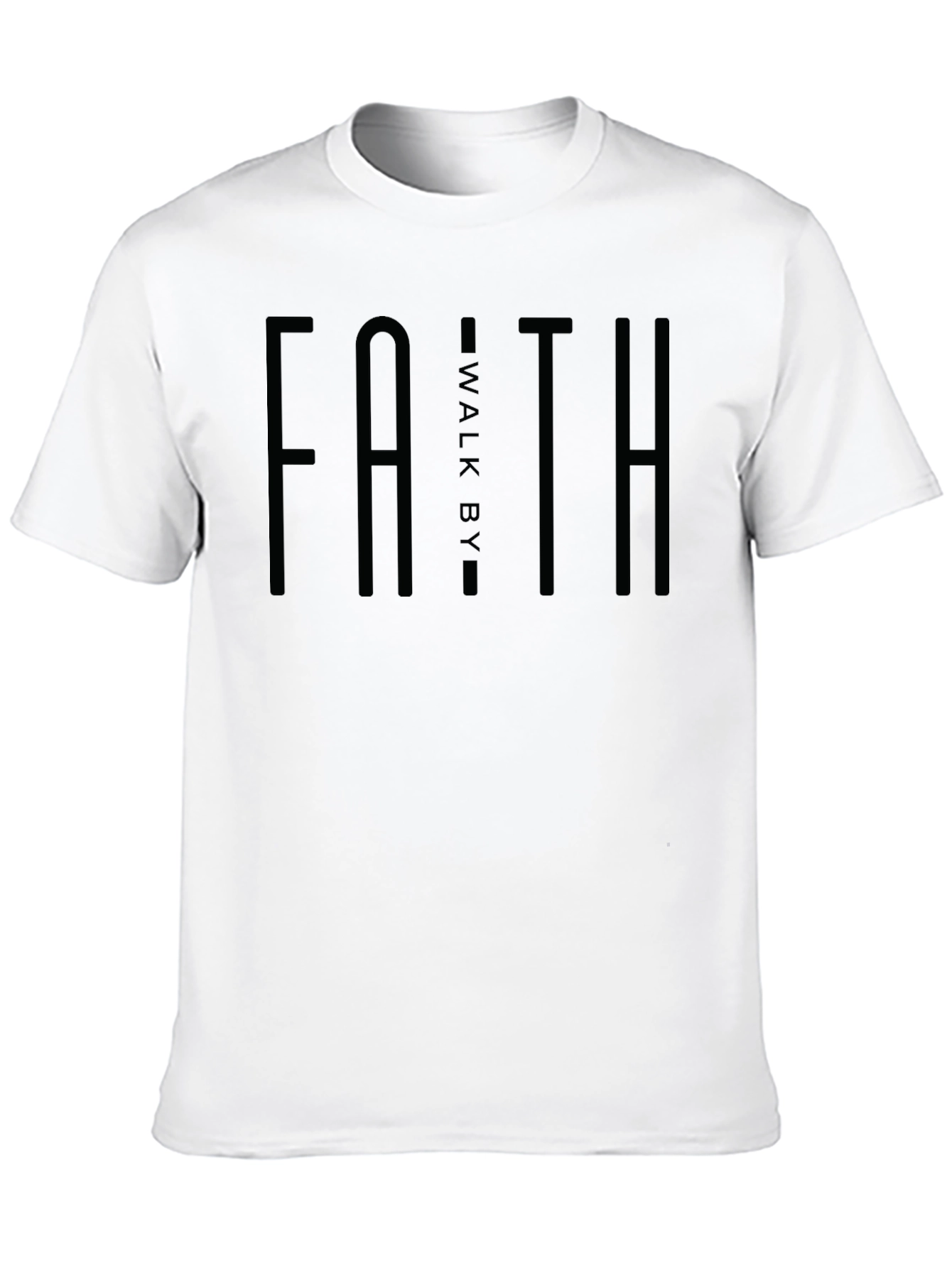 Faith Walk By T-Shirt - Christian Apparel