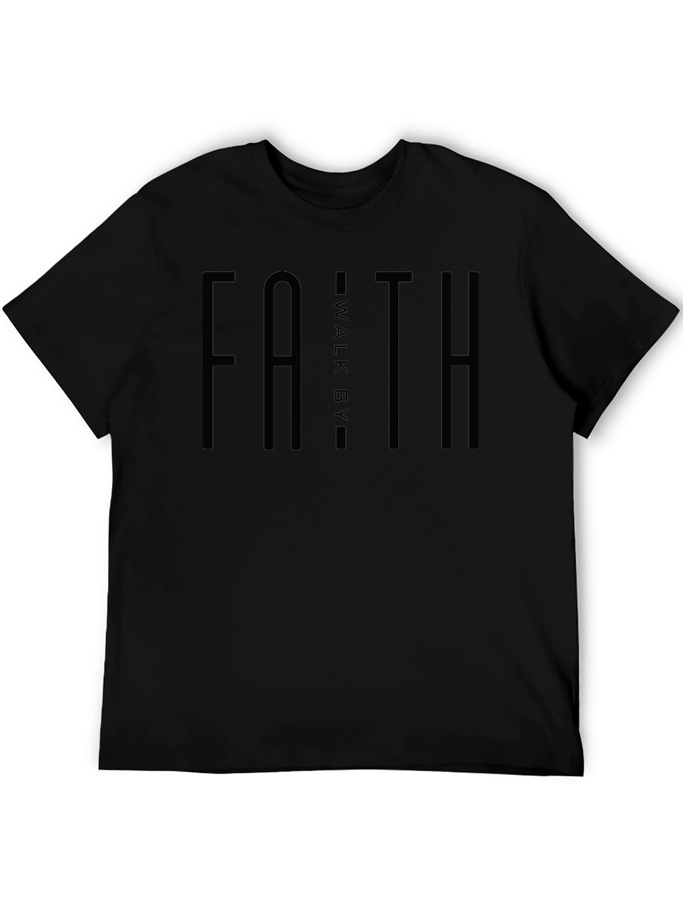 Faith Walk By T-Shirt - Christian Apparel