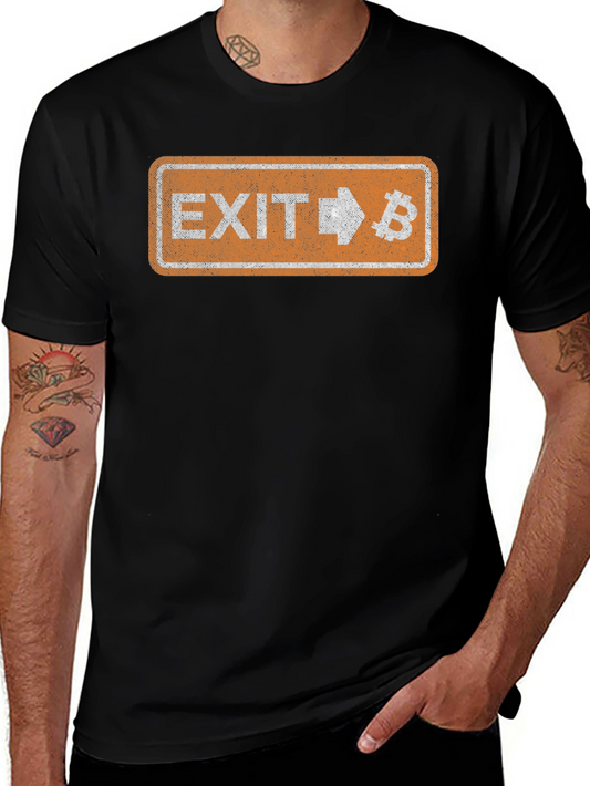 Bitcoin Exit T-Shirt Crypto Gift