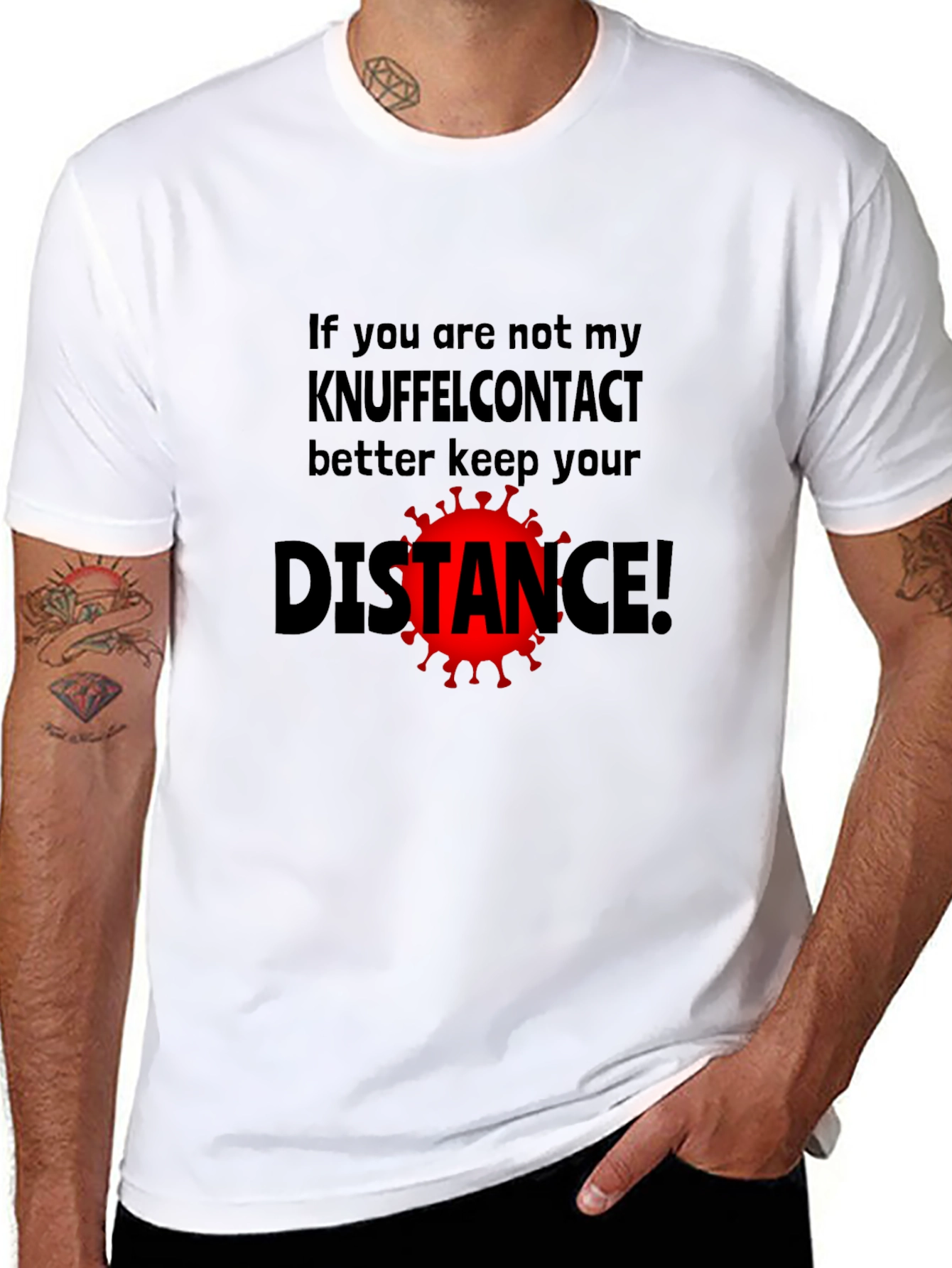 Keep Your Distance T-Shirt - Novelty Graphic Tee