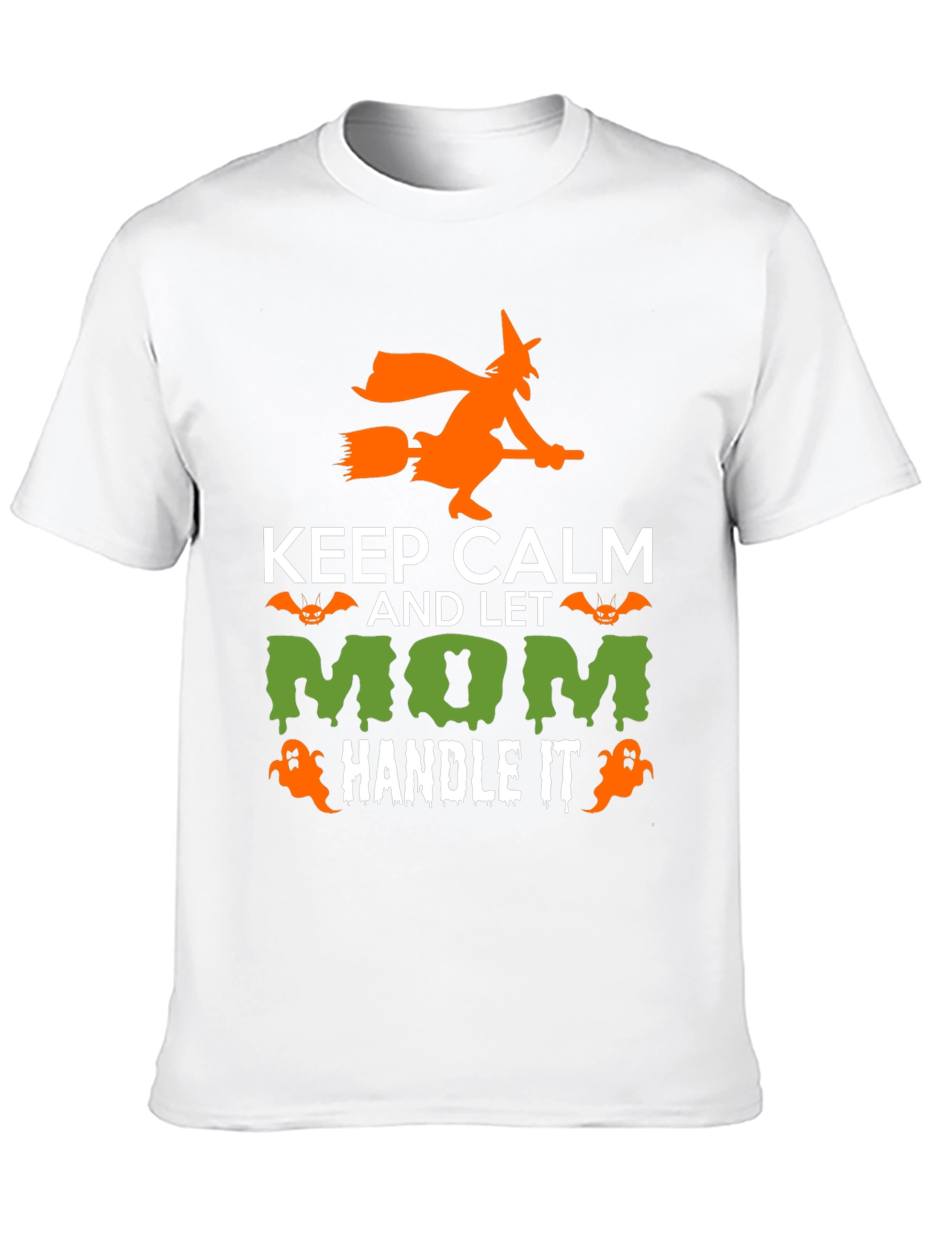 Keep Calm Halloween Mom Graphic T-Shirt