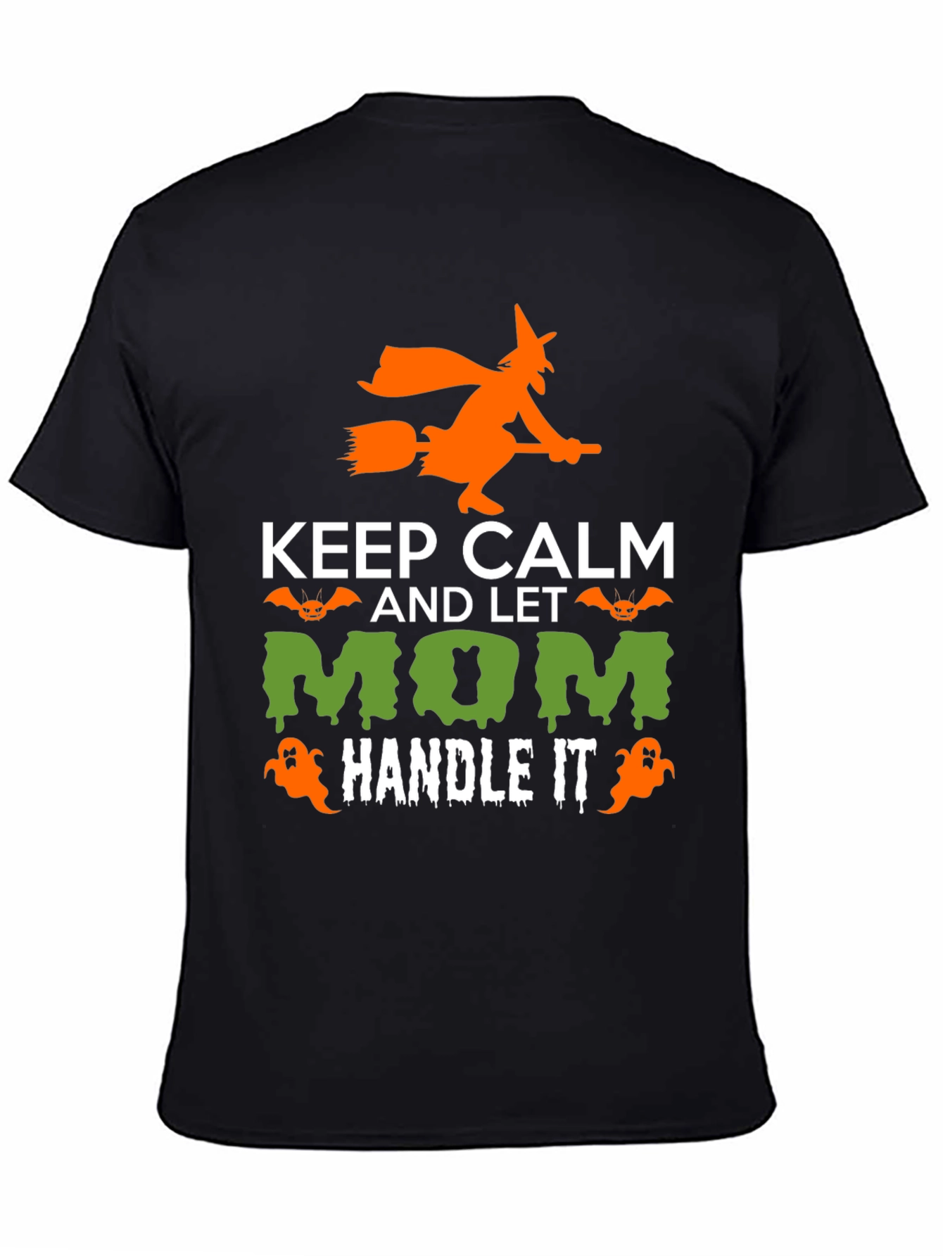 Keep Calm Halloween Mom Graphic T-Shirt