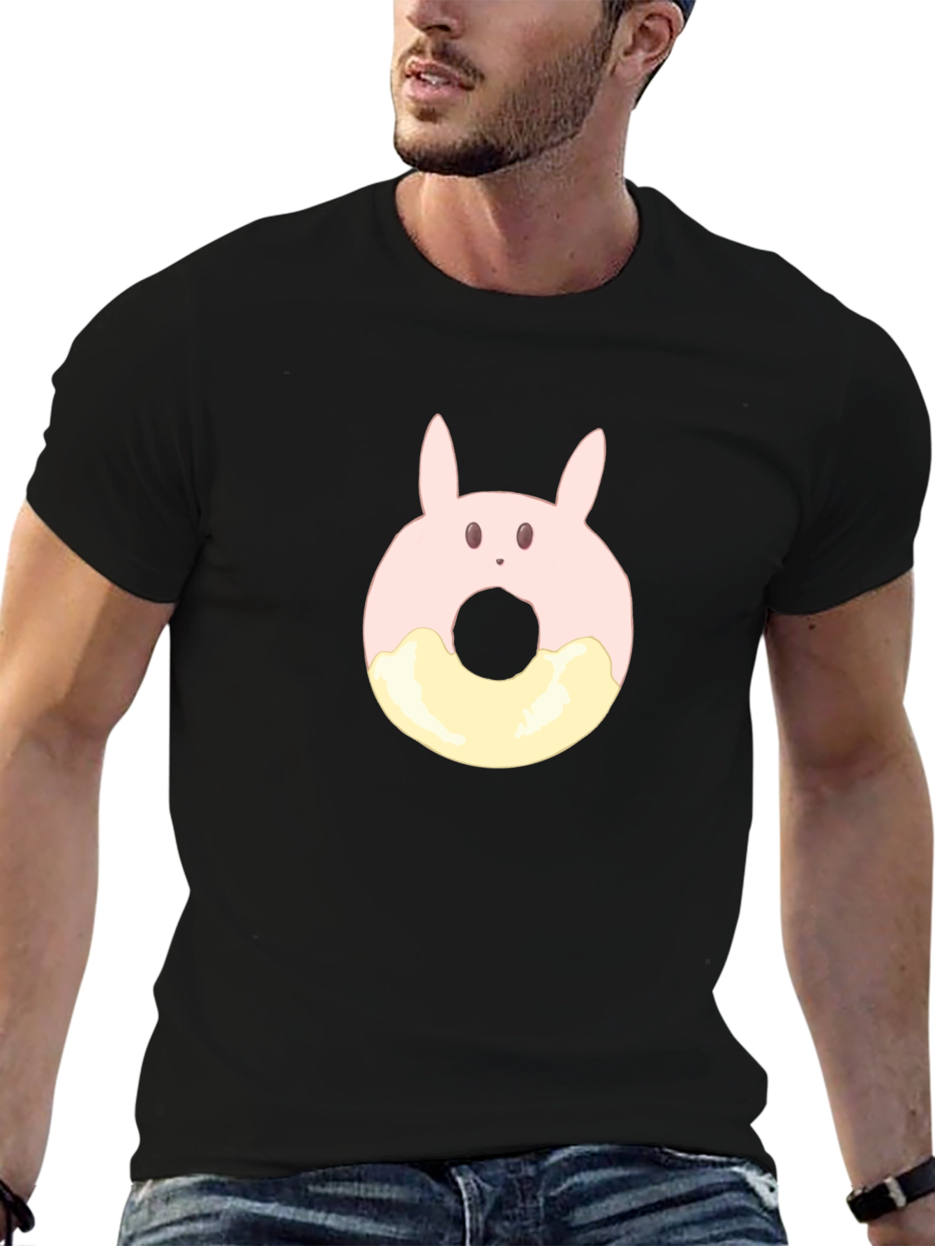 Bunny Donut Graphic Tee - Kawaii Style Shirt