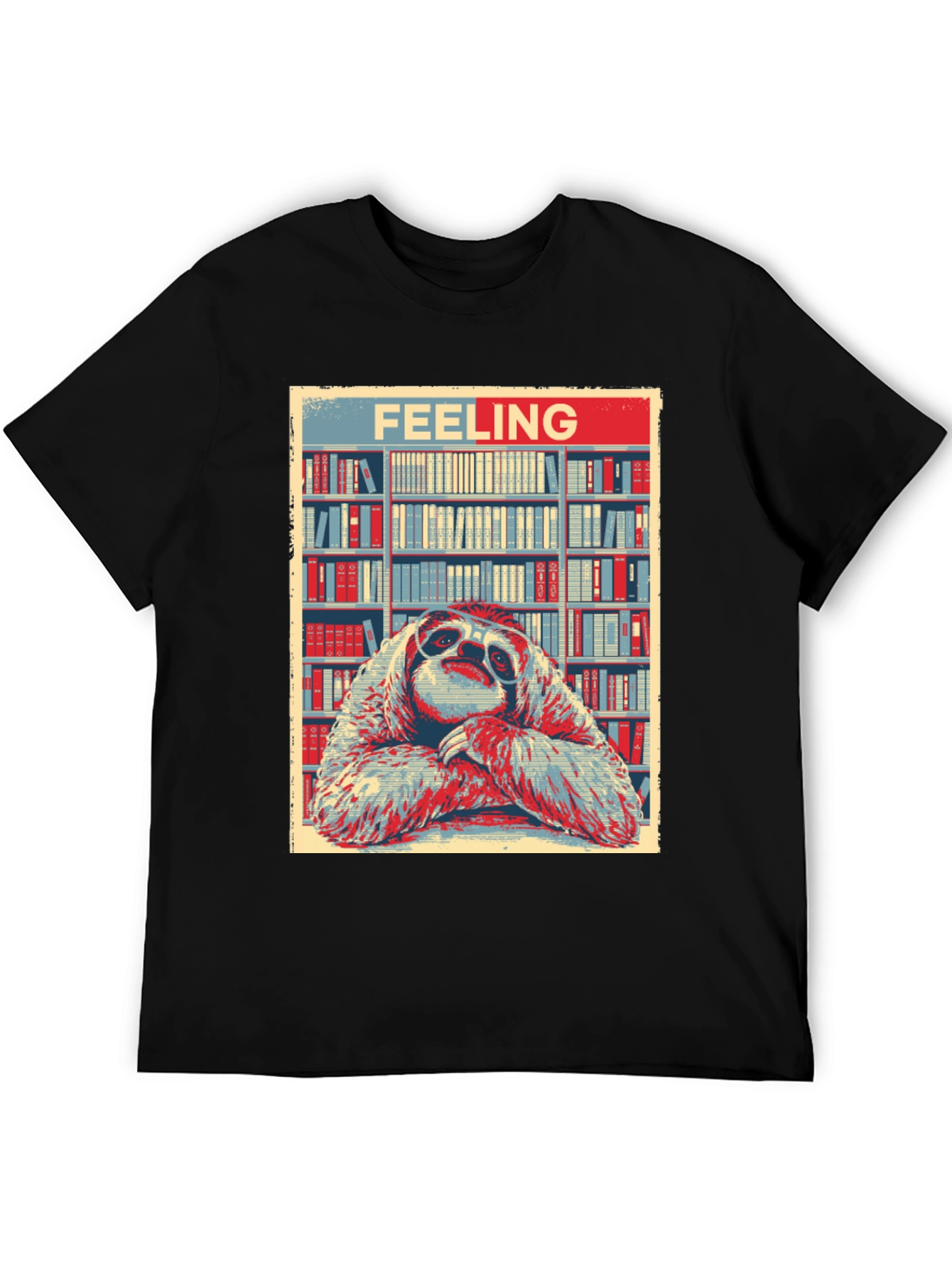 Feeling Sloth T-Shirt: Library Bookworm Style