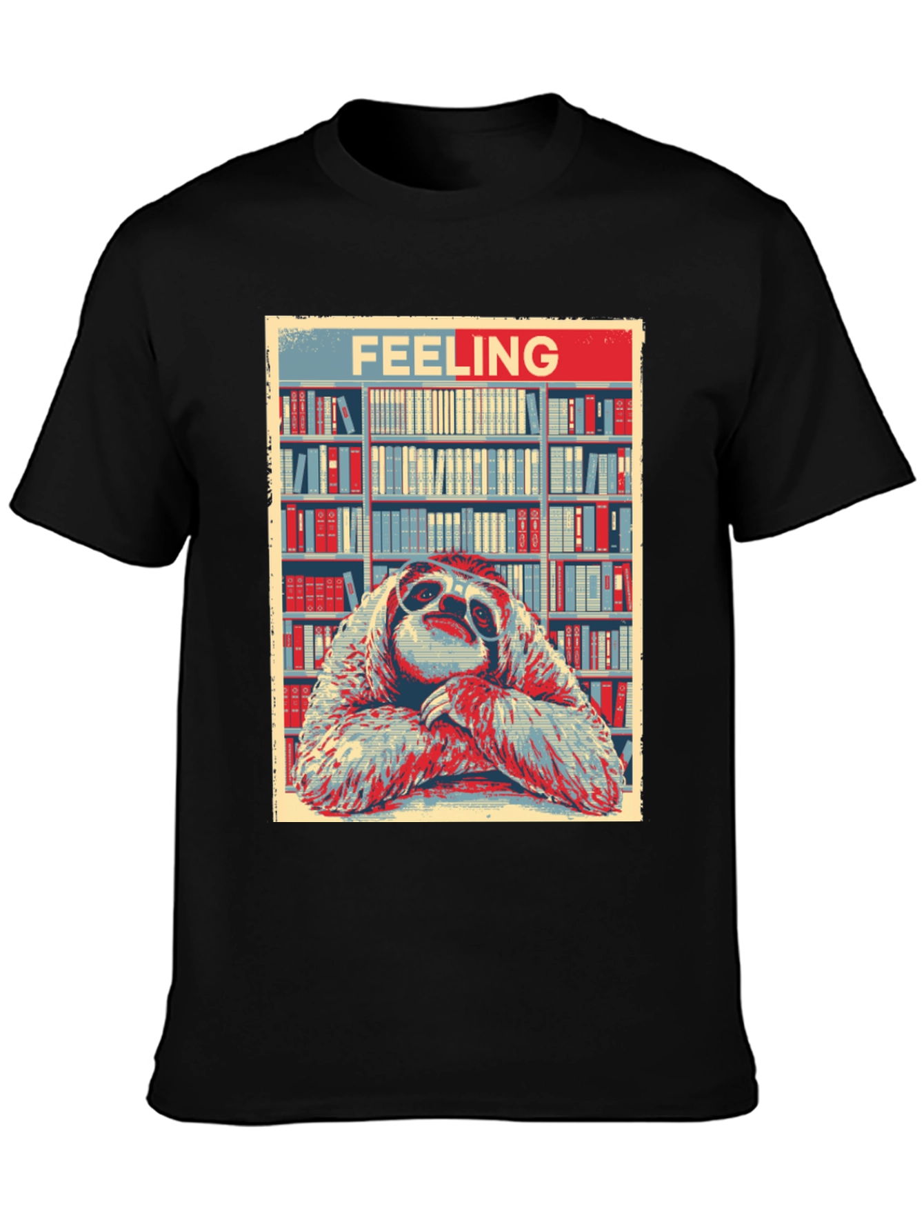 Feeling Sloth T-Shirt: Library Bookworm Style