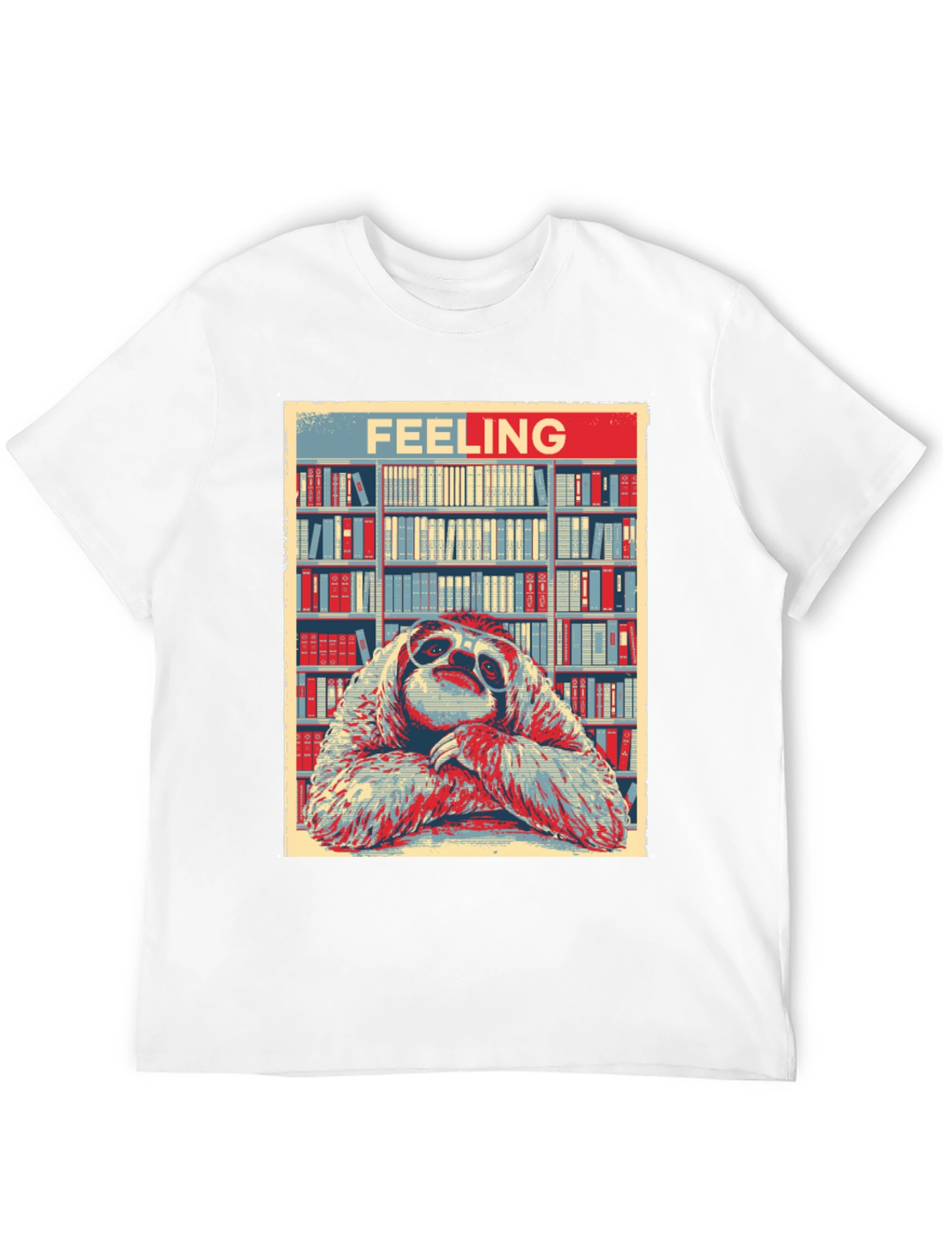 Feeling Sloth T-Shirt: Library Bookworm Style
