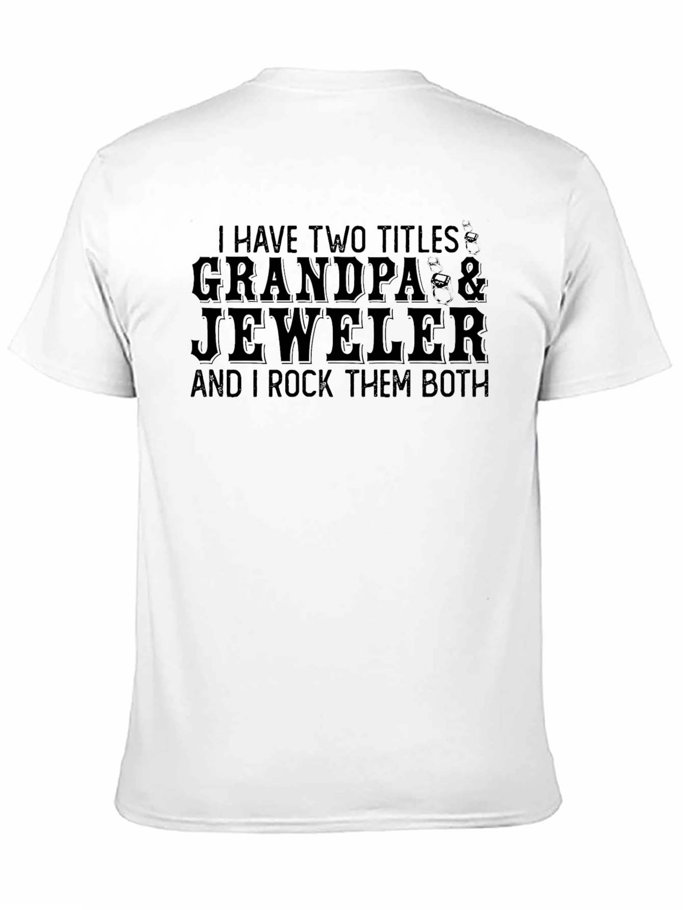 Grandpa & Jeweler Black Graphic T-Shirt