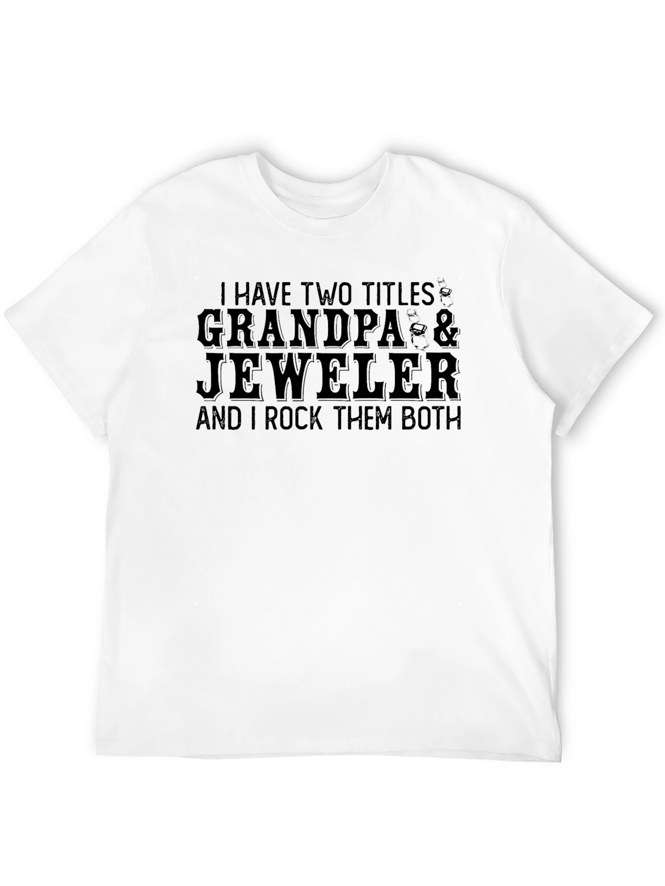 Grandpa & Jeweler Black Graphic T-Shirt
