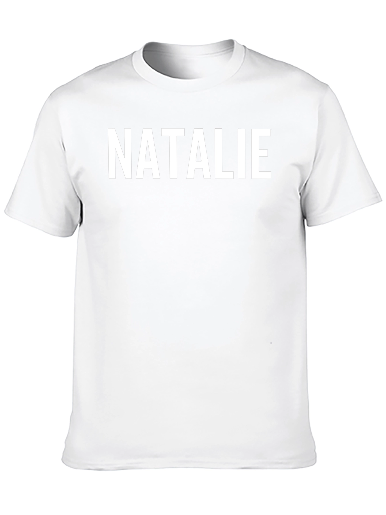 Personalized NATALIE Black T-Shirt - Custom Name Tee
