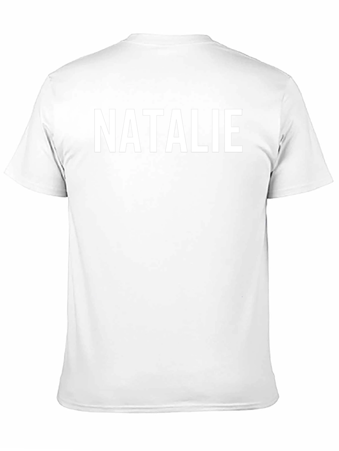 Personalized NATALIE Black T-Shirt - Custom Name Tee