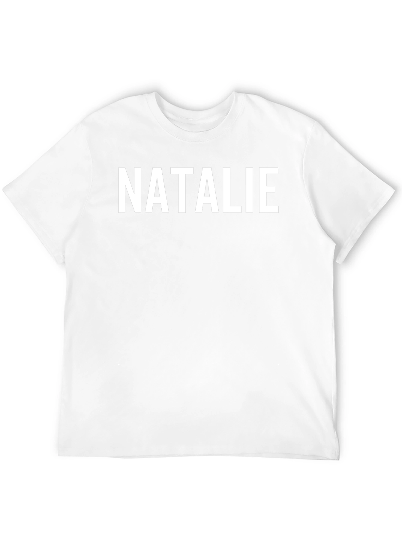 Personalized NATALIE Black T-Shirt - Custom Name Tee