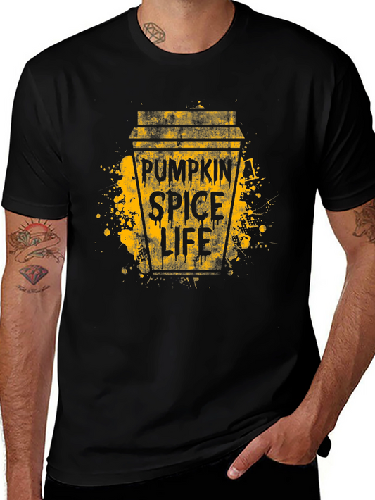 Pumpkin Spice Life Graphic Tee - Trendy Fall Apparel