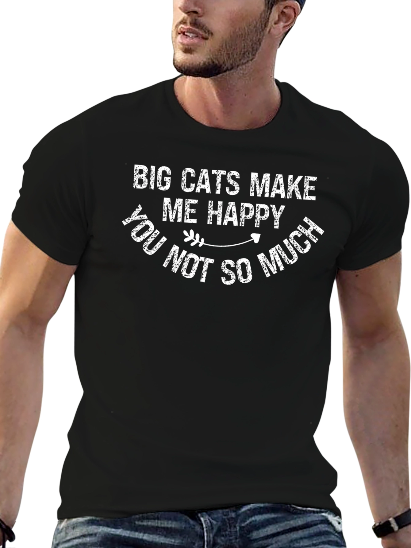 Big Cats Make Me Happy Graphic Tee