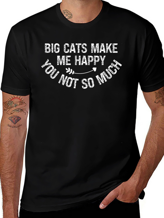 Big Cats Make Me Happy Graphic Tee