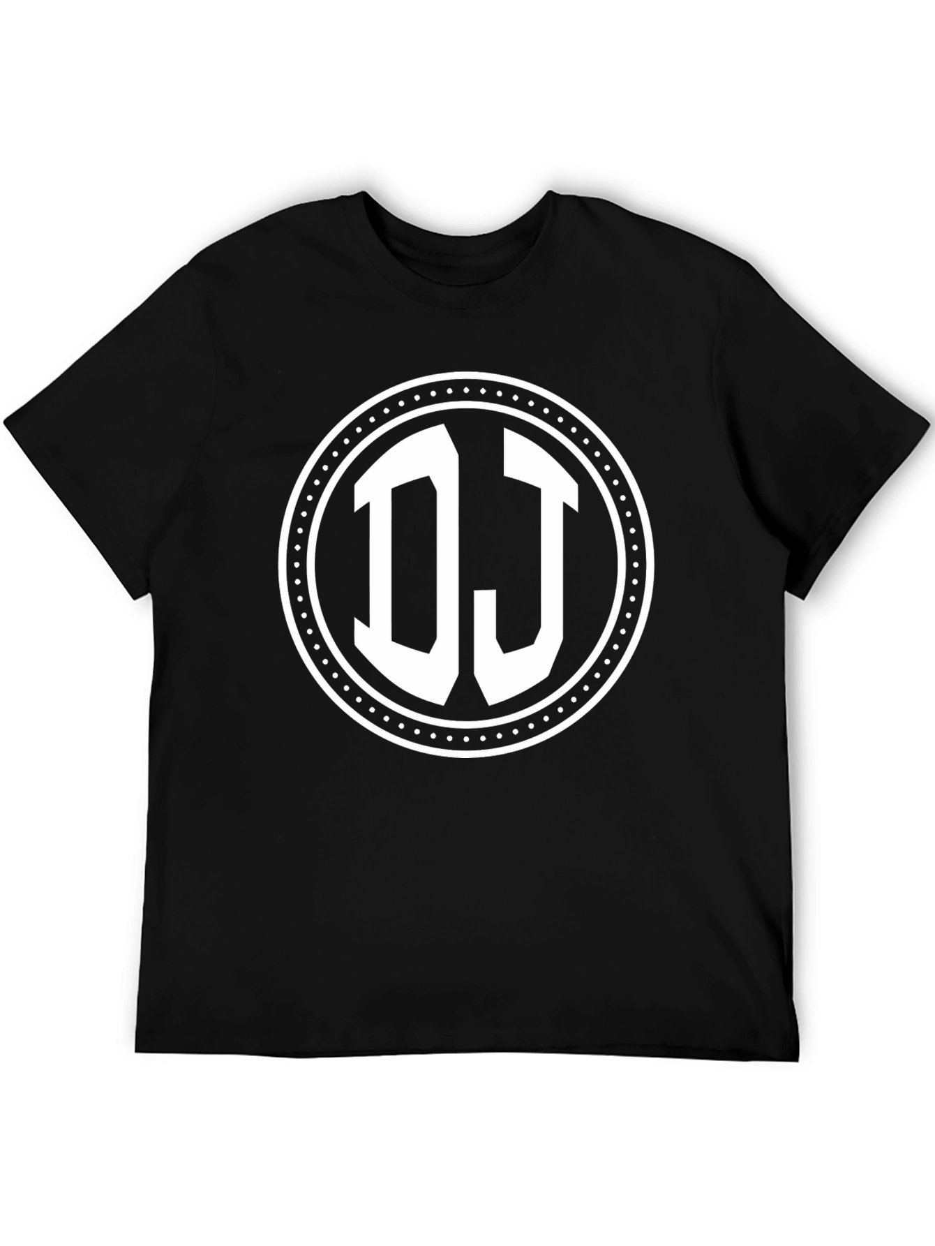 DJ Graphic T-Shirt - Round Logo Design