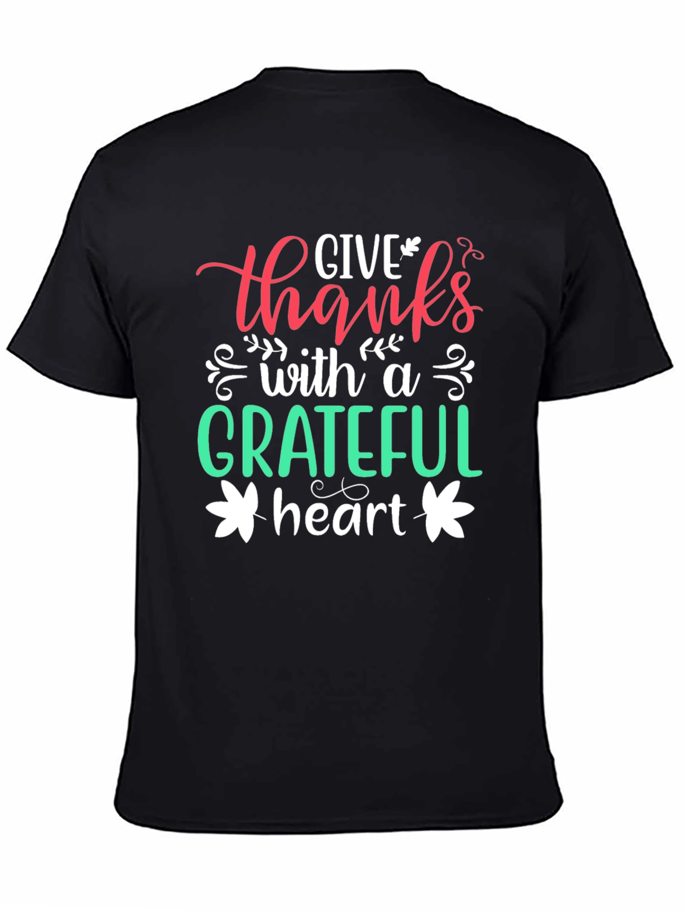 Grateful Heart Graphic Tee - Thanksgiving Shirt