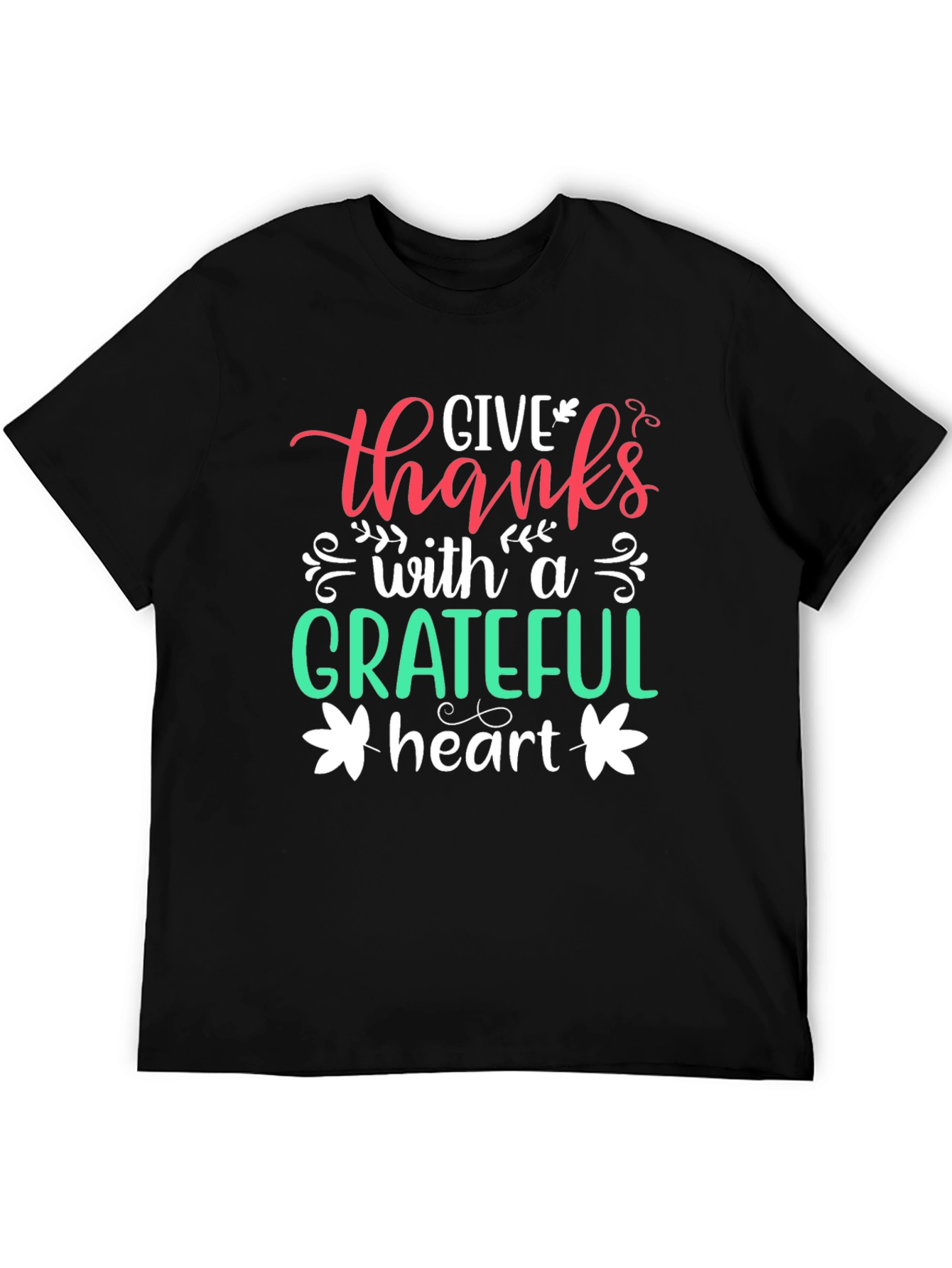 Grateful Heart Graphic Tee - Thanksgiving Shirt