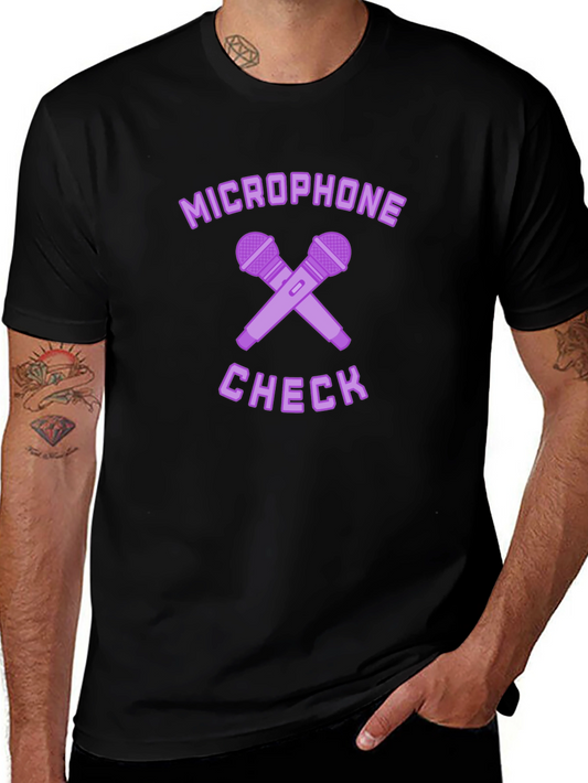 Microphone Check Graphic T-Shirt