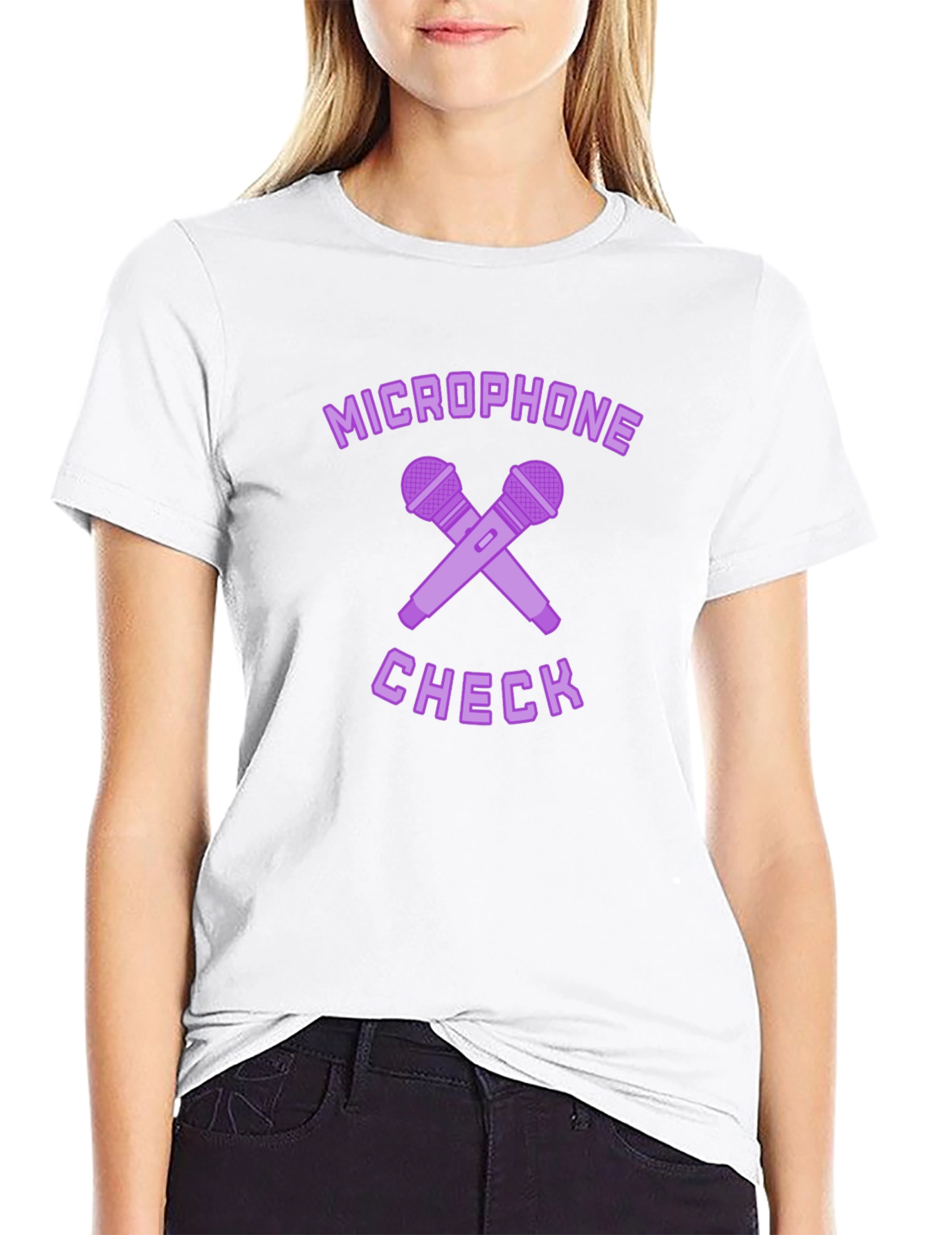 Microphone Check Graphic T-Shirt