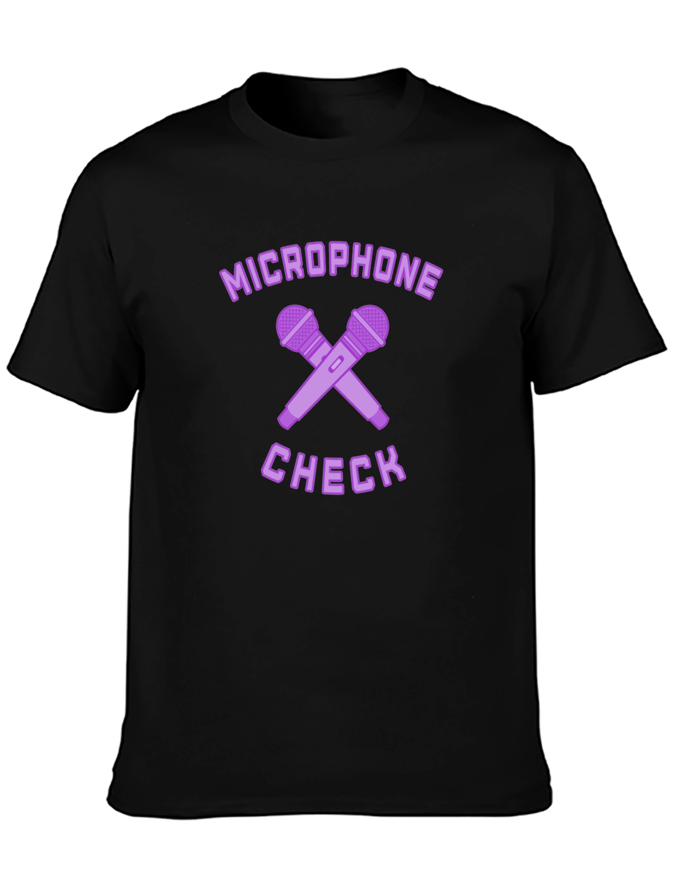Microphone Check Graphic T-Shirt