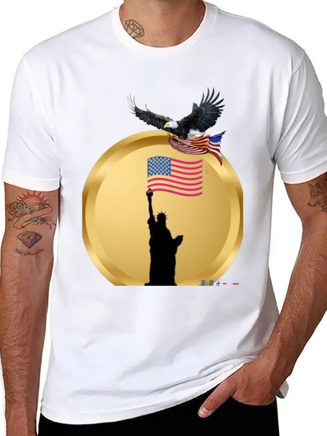 American Pride Black T-Shirt - Liberty & Eagle
