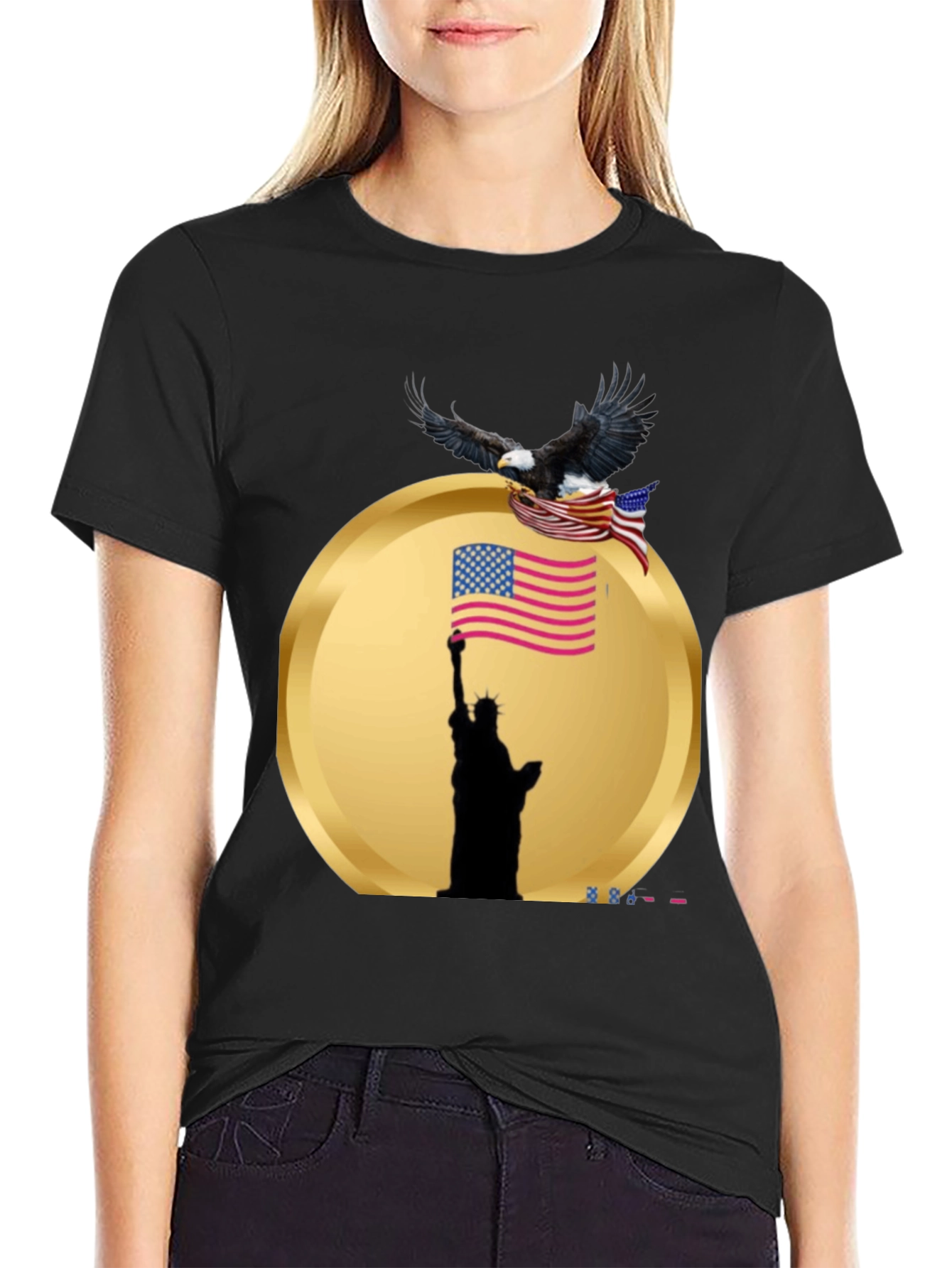 American Pride Black T-Shirt - Liberty & Eagle