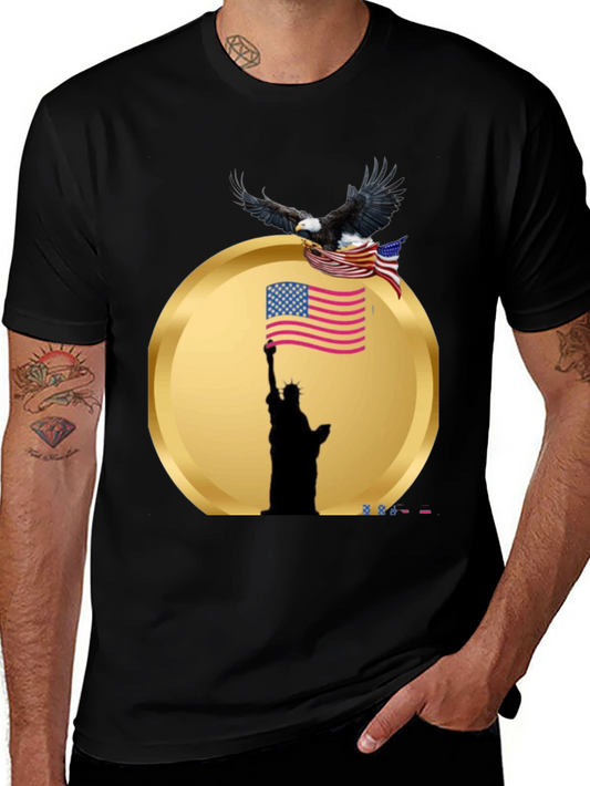 American Pride Black T-Shirt - Liberty & Eagle