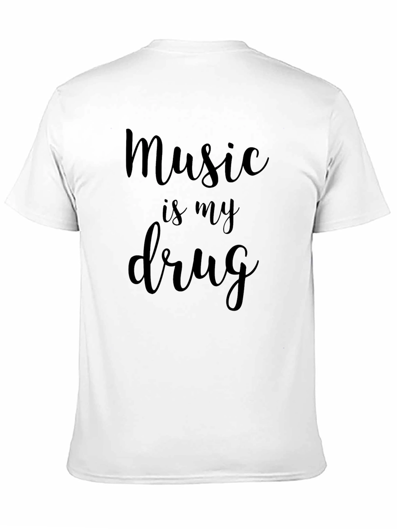 Music is My Drug Graphic Tee - Black