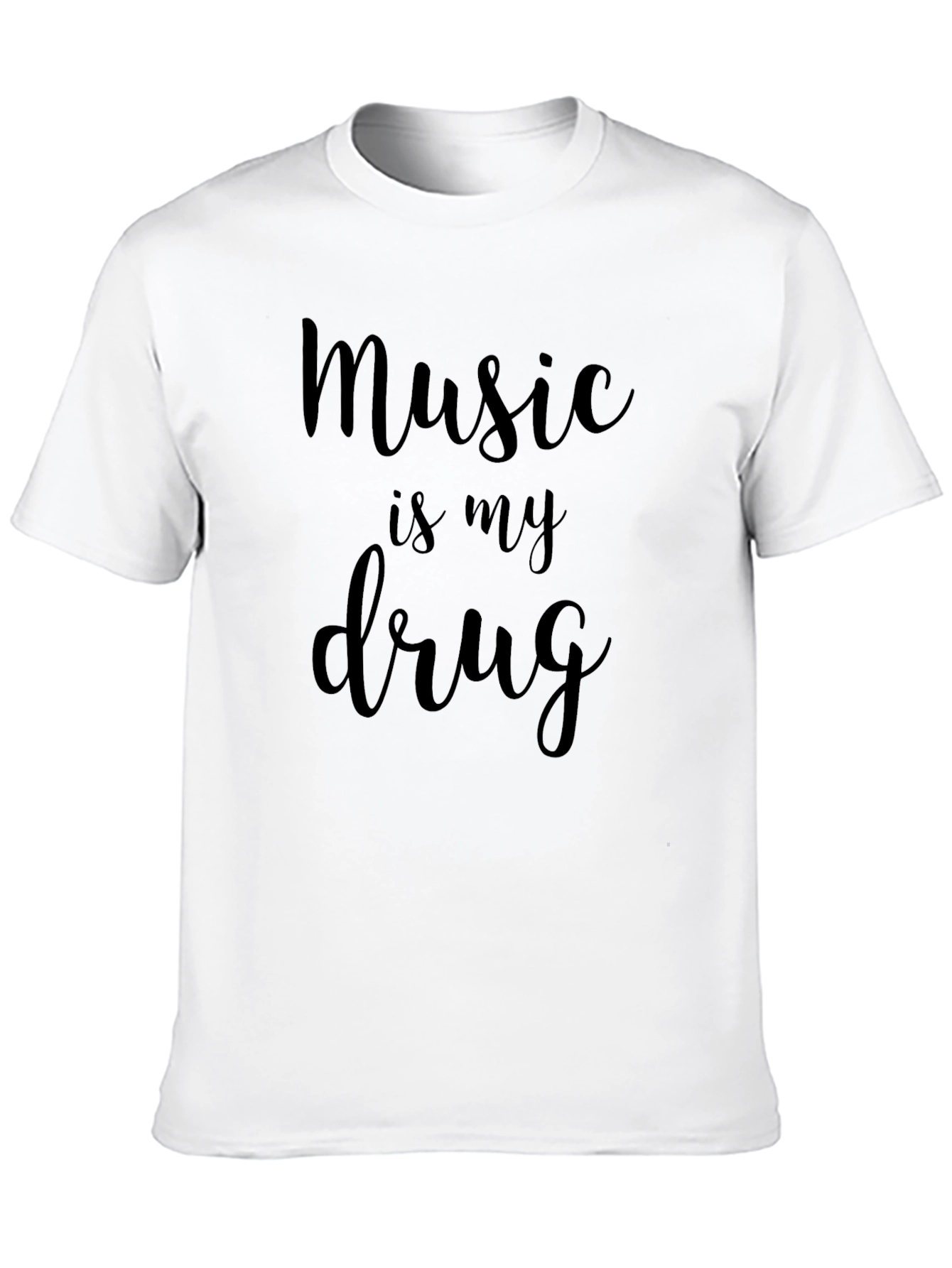 Music is My Drug Graphic Tee - Black