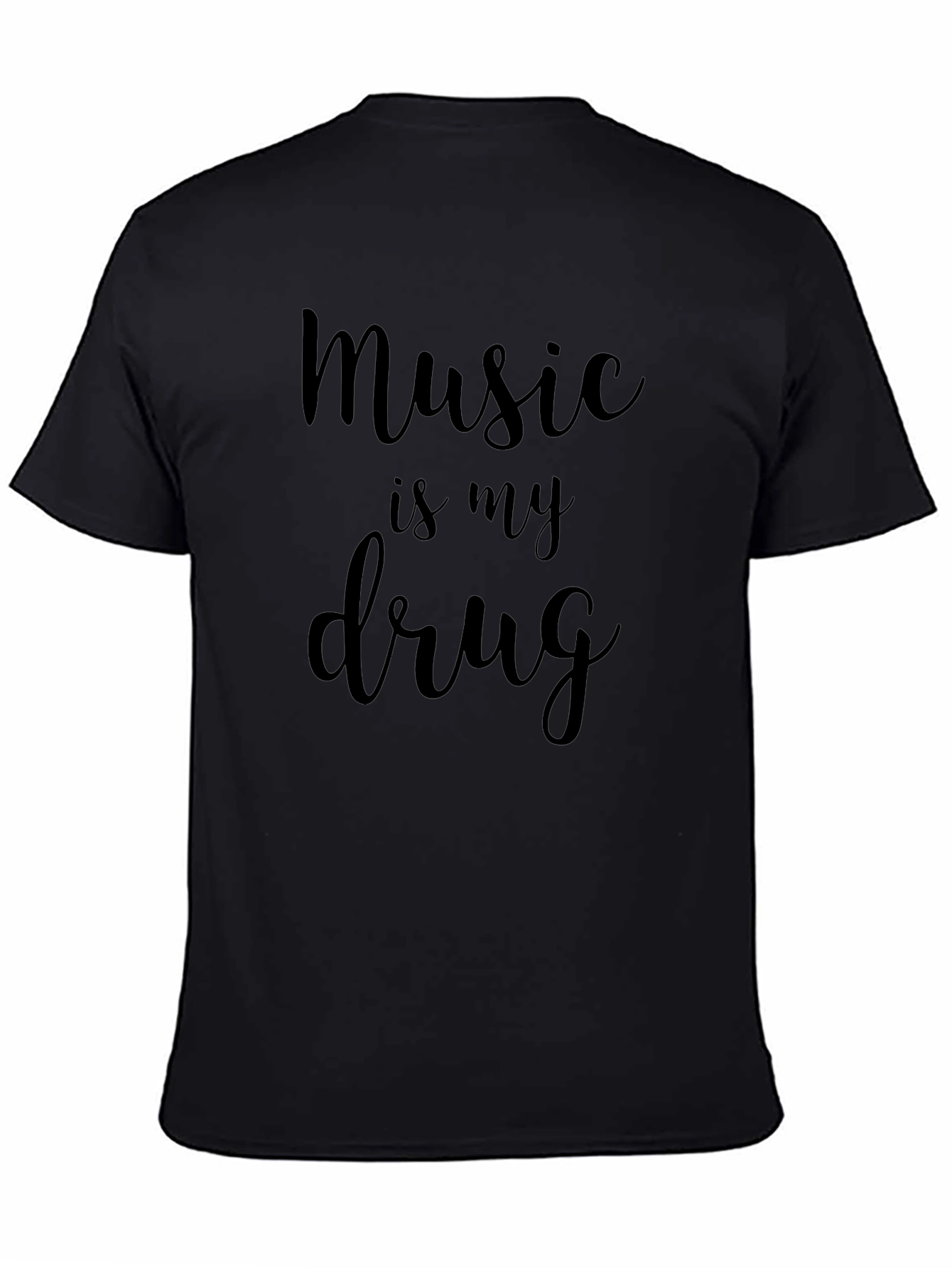 Music is My Drug Graphic Tee - Black