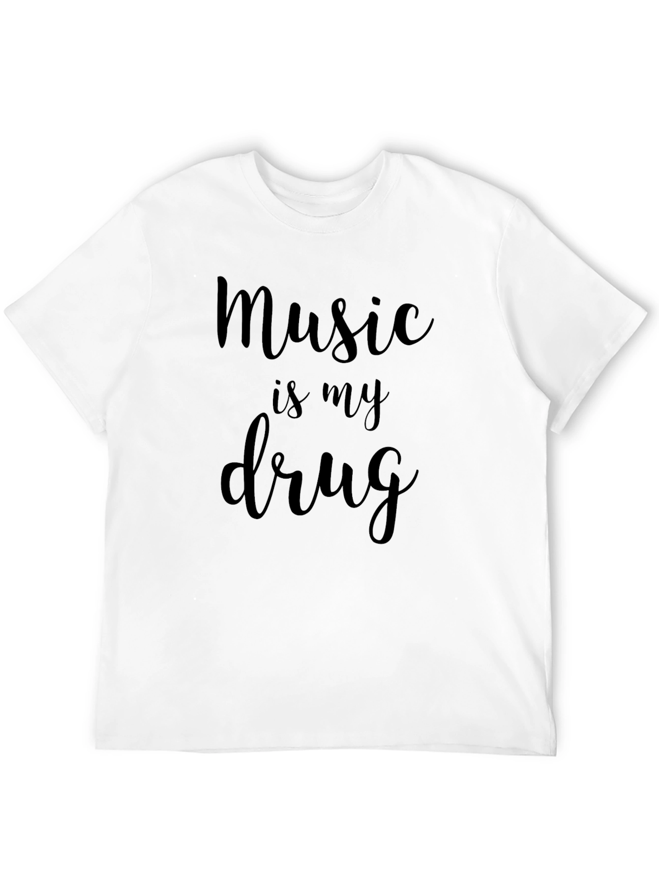 Music is My Drug Graphic Tee - Black