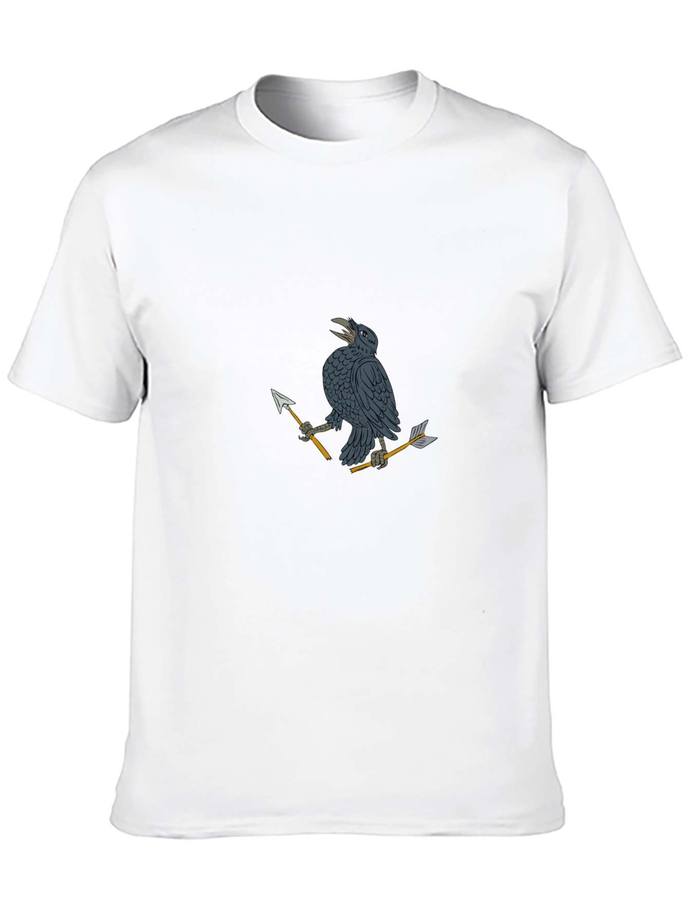 Raven & Arrow Graphic Tee - Black Cotton