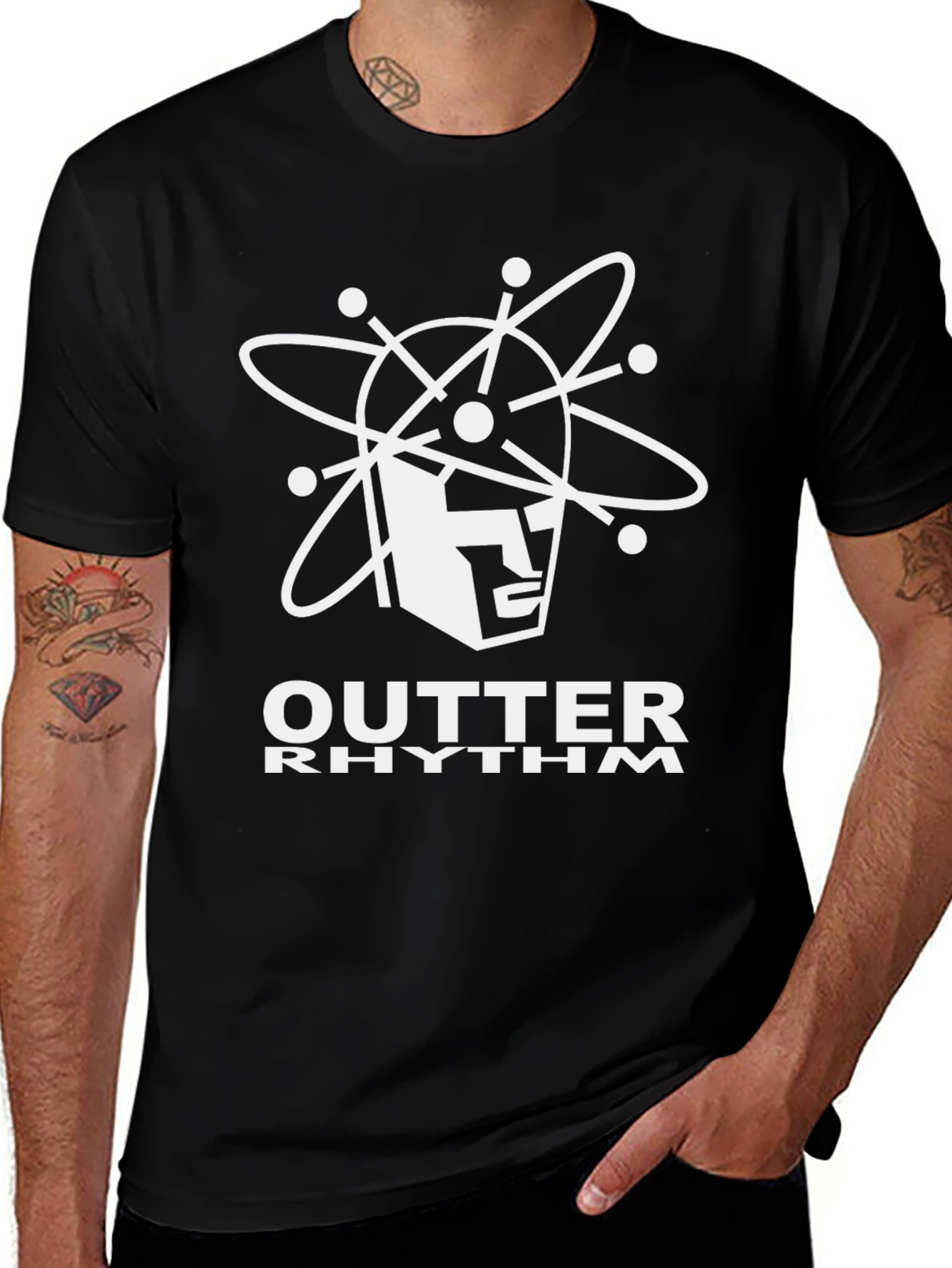 Outer Rhythm Graphic Tee - Modern Design