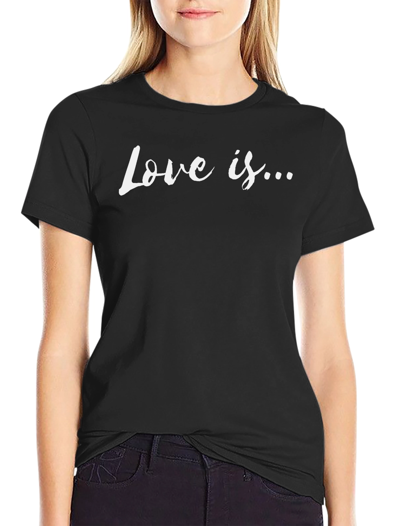Love Is... Graphic Tee - Stylish Crew Neck T-Shirt
