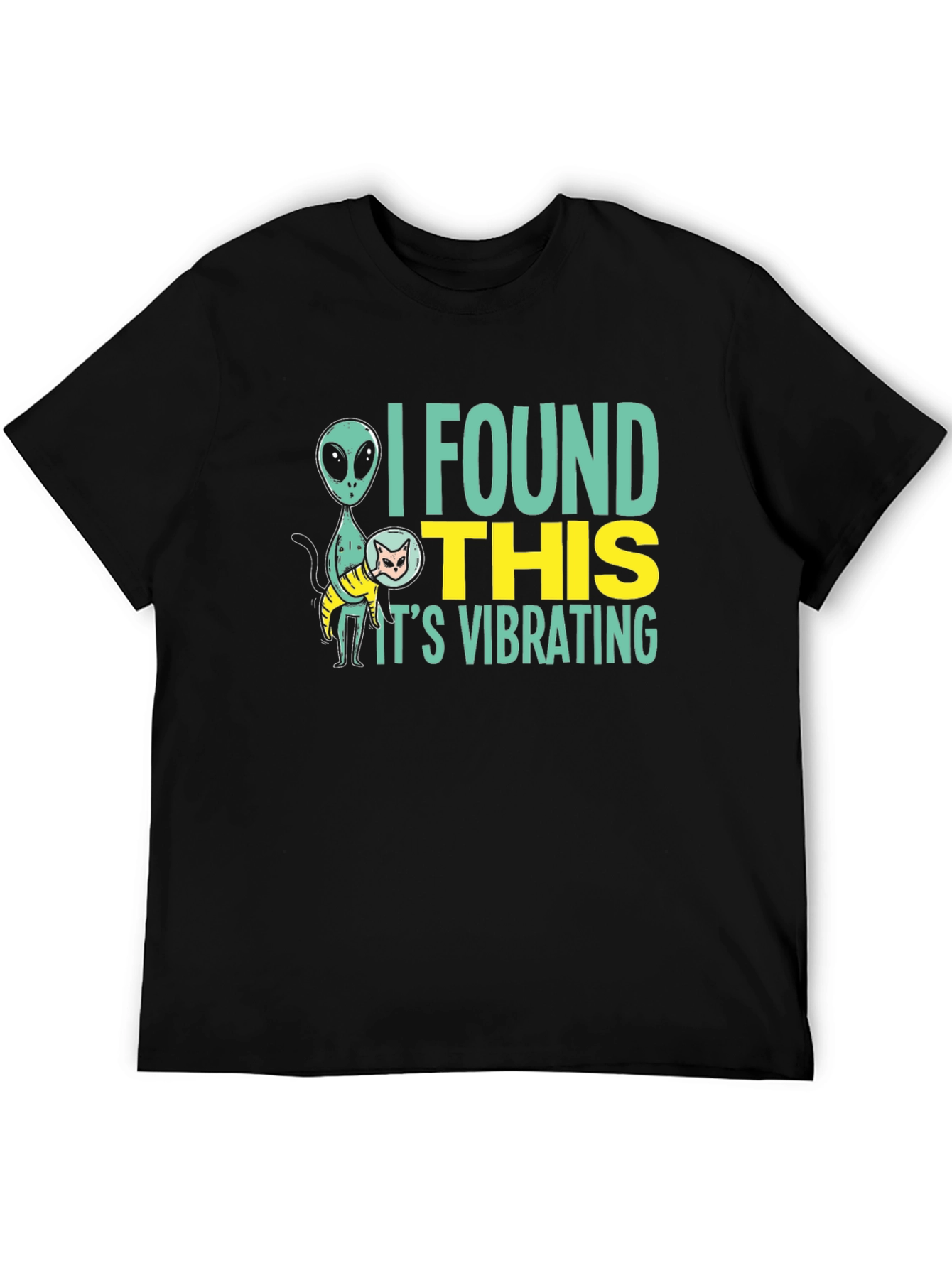 Alien Cat Vibrating T-Shirt