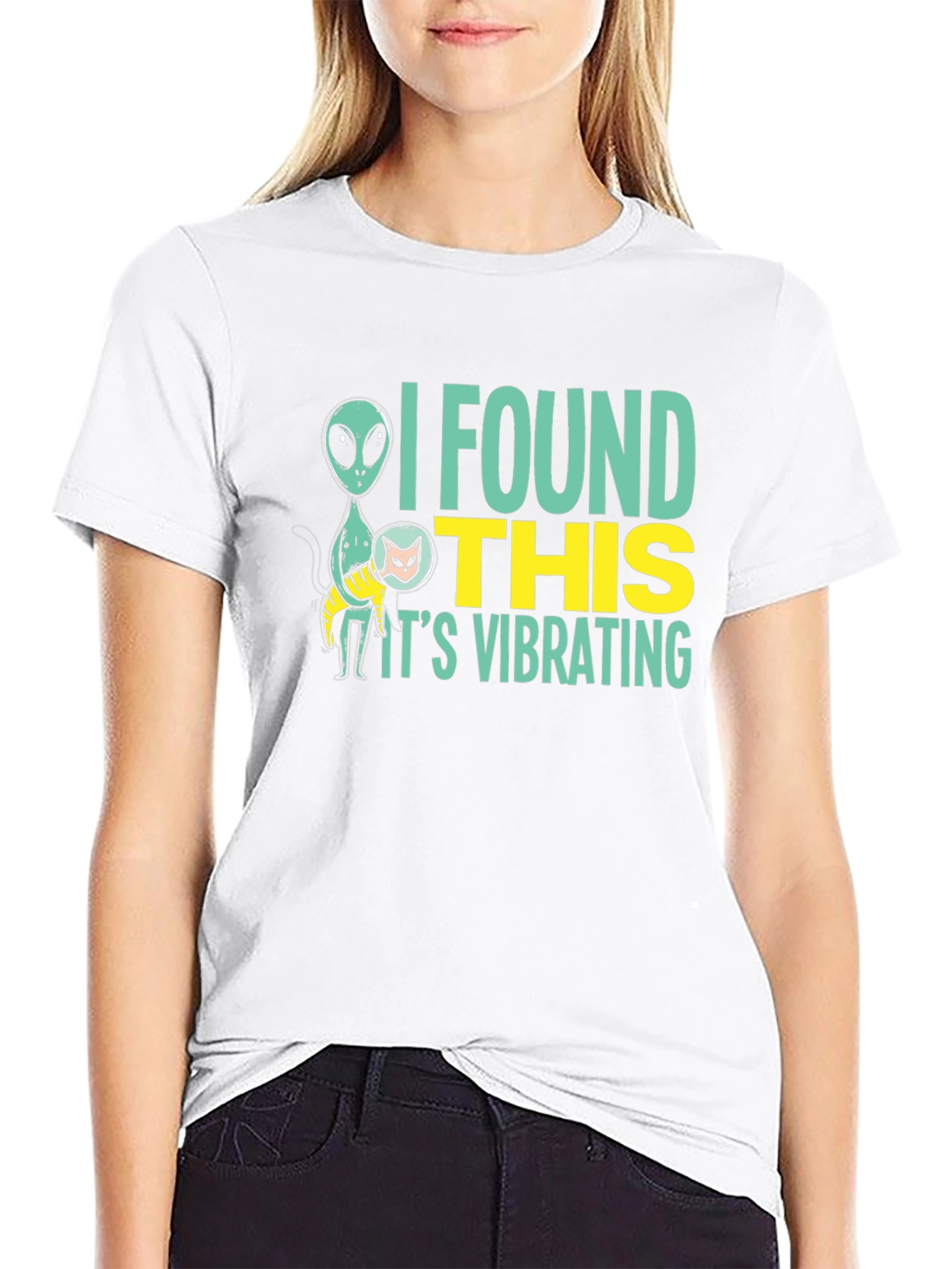 Alien Cat Vibrating T-Shirt